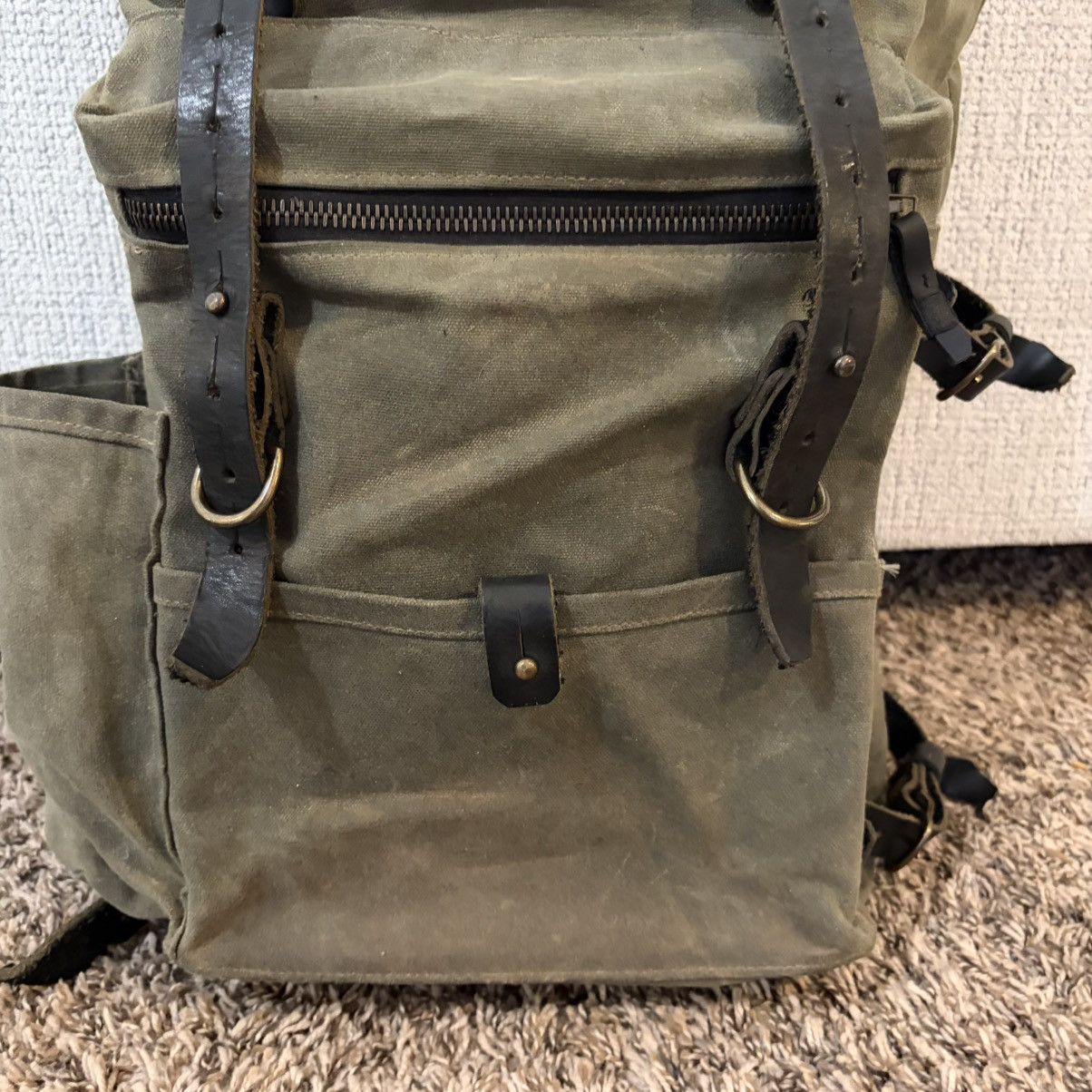 Bradley Mountain Bradley Mountain Wilder Backpack Waxed Canvas Leather Strap Size ONE SIZE - 5 Thumbnail