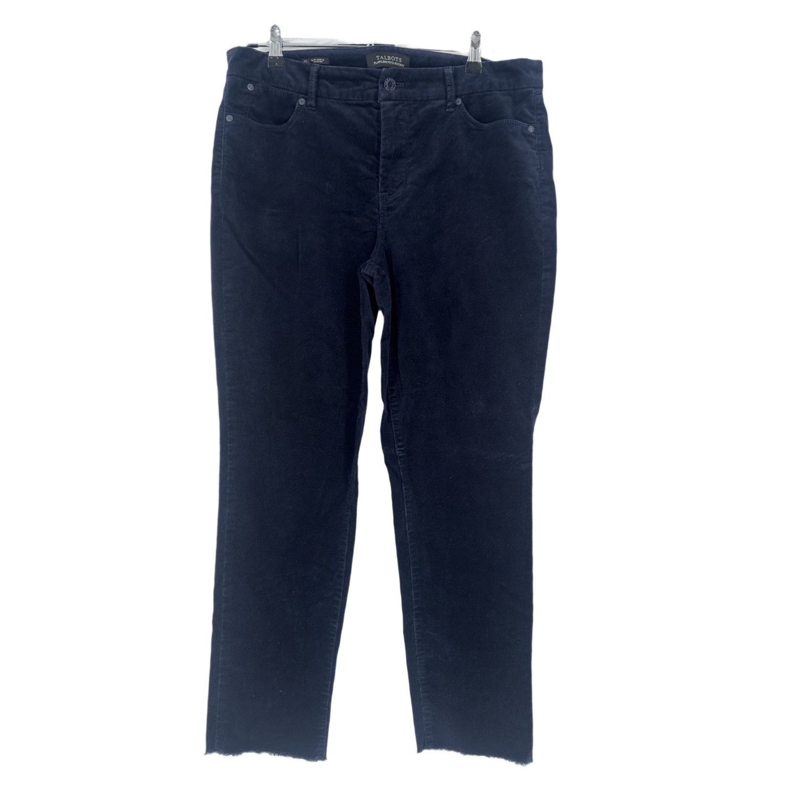 Talbots Talbots Corduroy Flawless Five Pocket Slim Ankle Pants Navy Size 32" / US 10 / IT 46 - 2 Thumbnail
