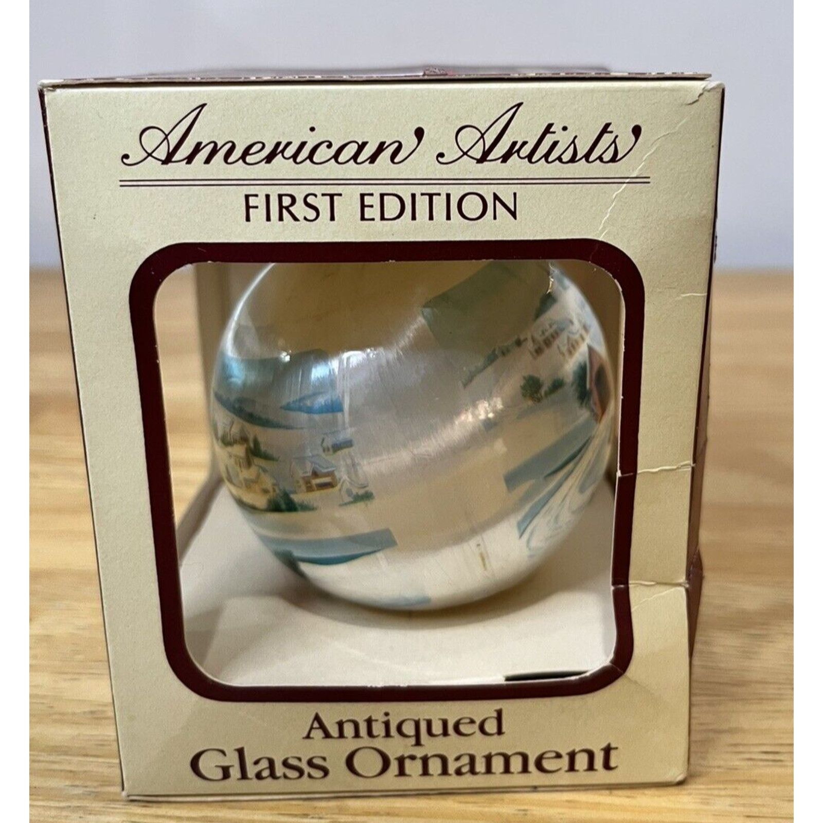 Other AMERICAN ARTISTS ANTIQUED GLASS CHRISTMAS ORNAMENT Size ONE SIZE - 2 Thumbnail