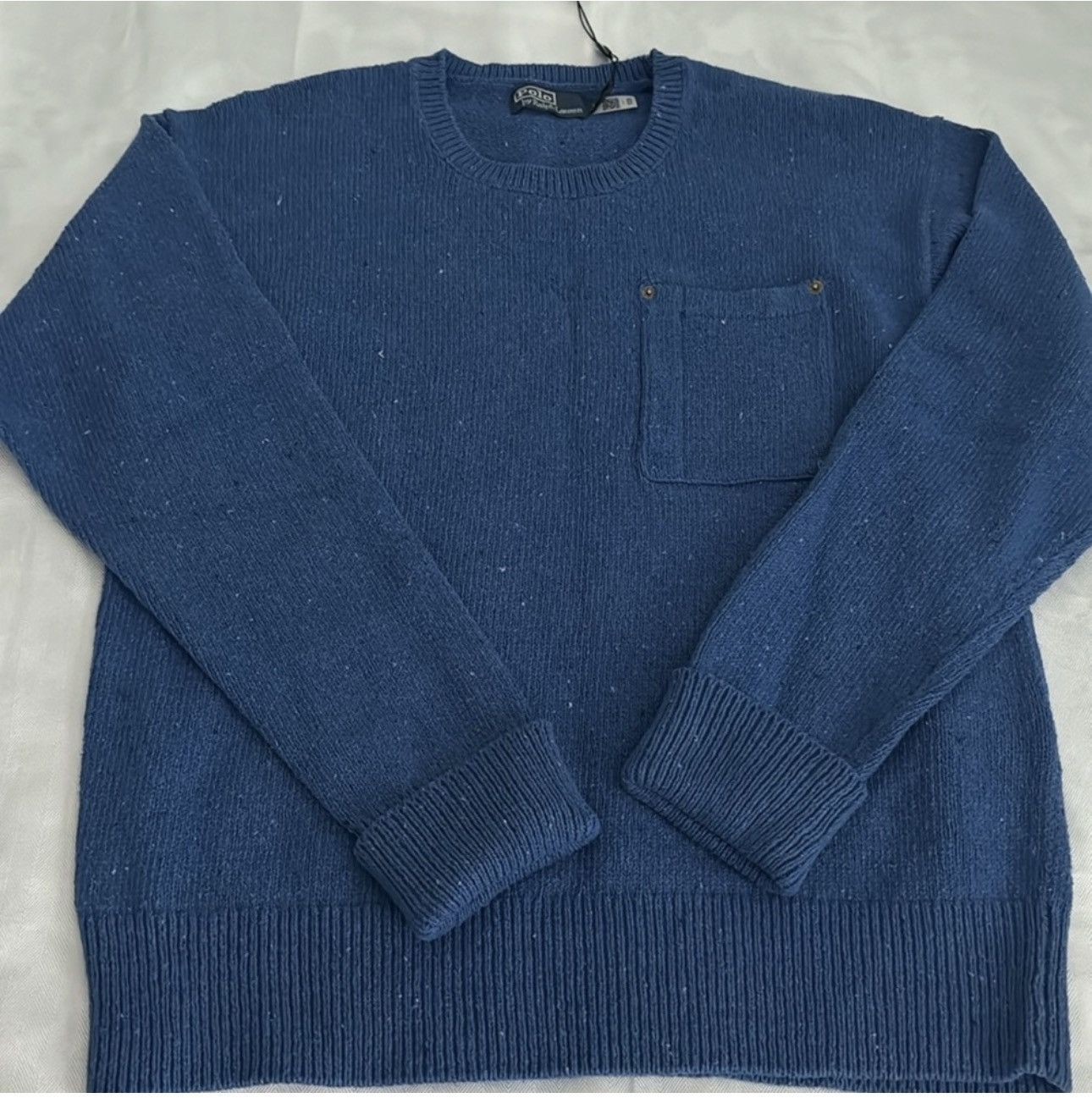 Polo Ralph Lauren Polo Ralph Lauren Heather Cotton Pocket Crew Neck Sweater Size US L / EU 52-54 / 3 - 1 Thumbnail