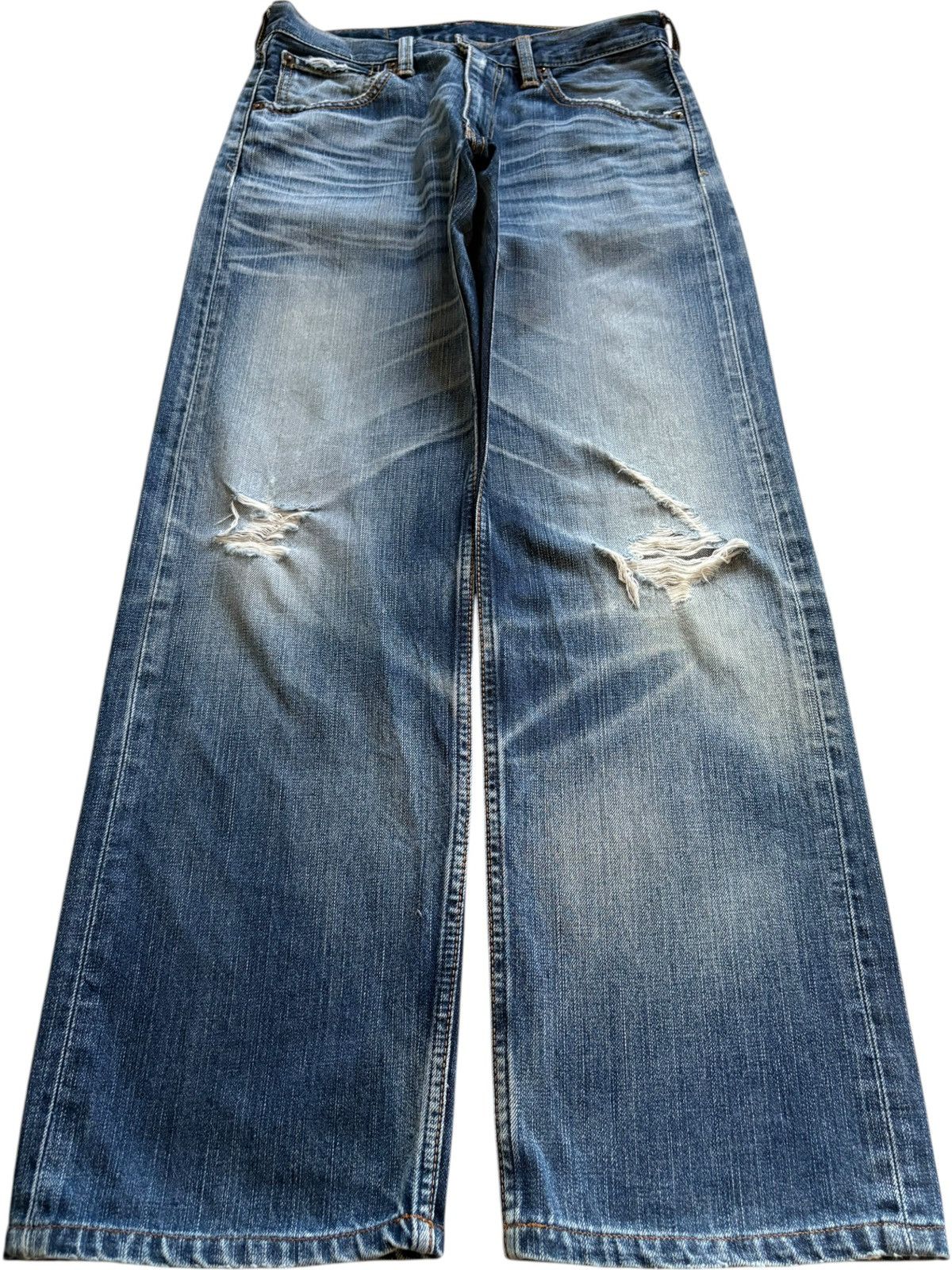 Levi's Vintage 90s Levis 703 Faded Ripped Loose Baggy Jeans Size US 30 / EU 46 - 1 Thumbnail