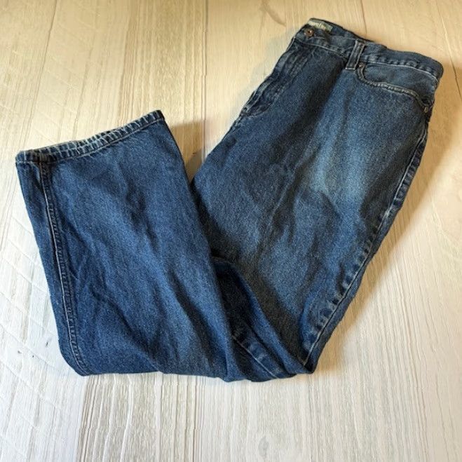 Alife Outdoor Life Jeans 40x30 Big & Tall Mens Blue 100% Cotton Straight Leg Relaxed Fit Denim 5-Pocket Closure Button Zip Jeans Mens Size US 40 / EU 56 - 2 Thumbnail