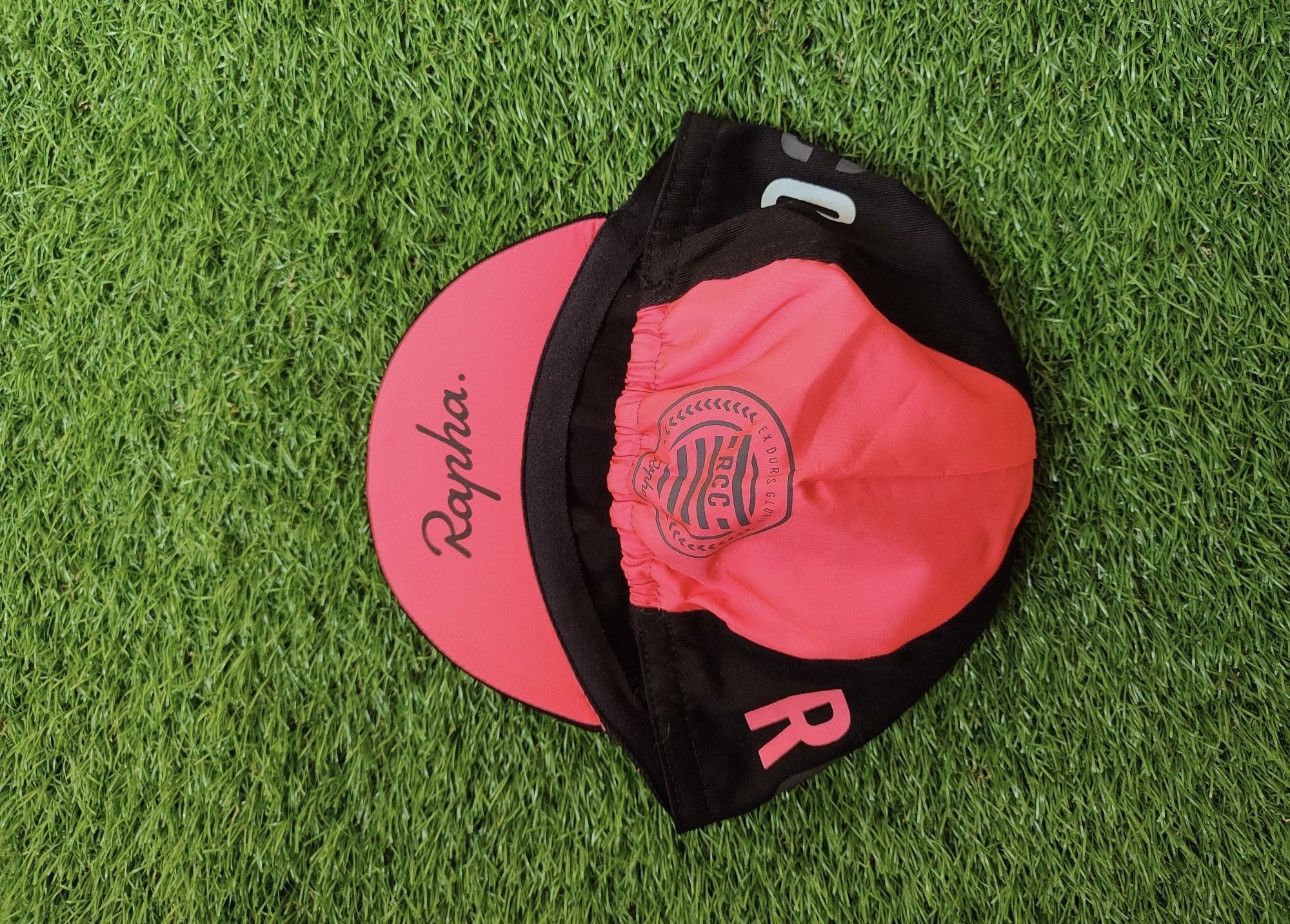Rapha Rapha cap cycling tour rare logo pink/black Size ONE SIZE - 2 Thumbnail