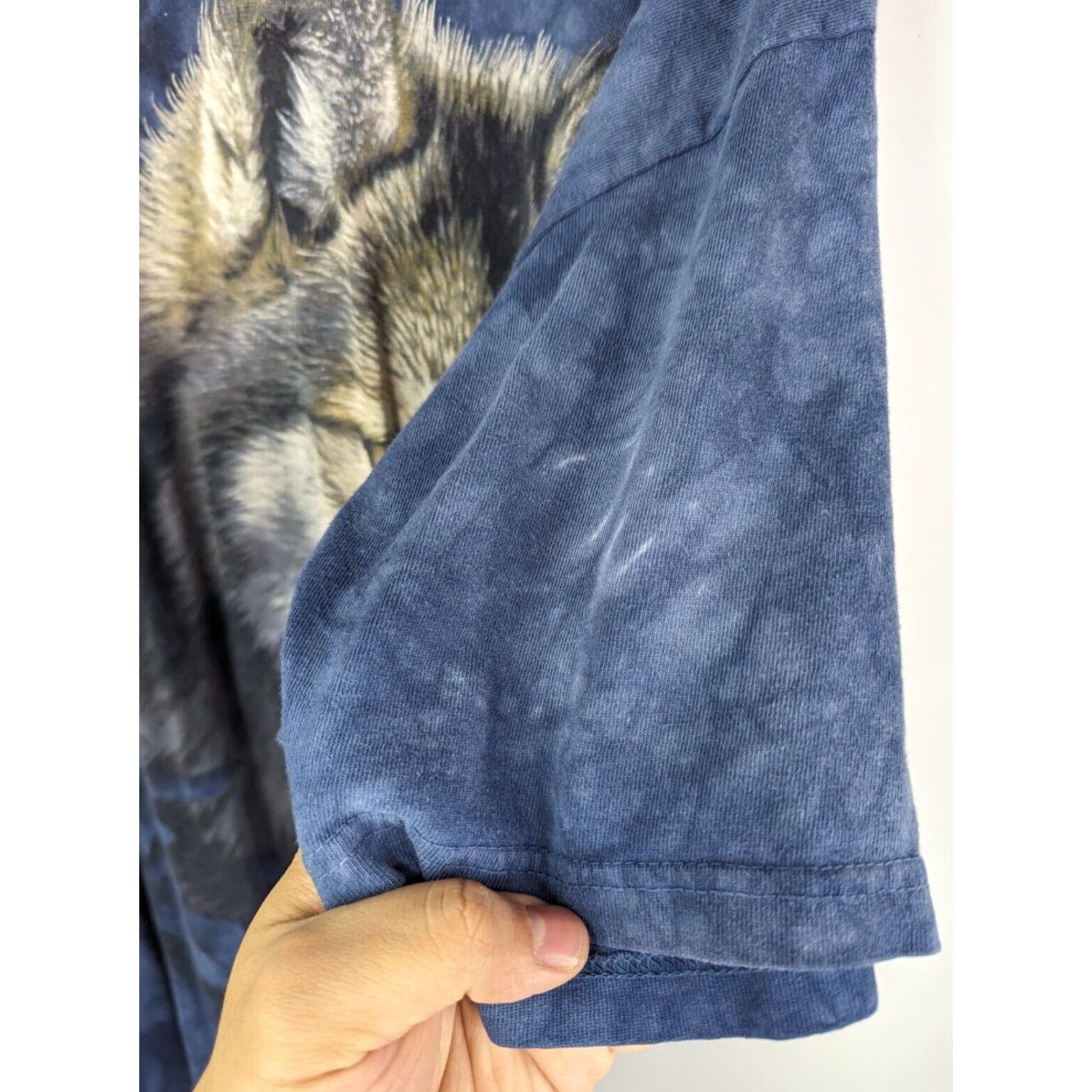 The Mountain VINTAGE The Mountain T-Shirt Wolf Nature Tie-Dye 2XL Blue Men Short Sleeve 2003 Y2K Size US XXL / EU 58 / 5 - 6 Thumbnail