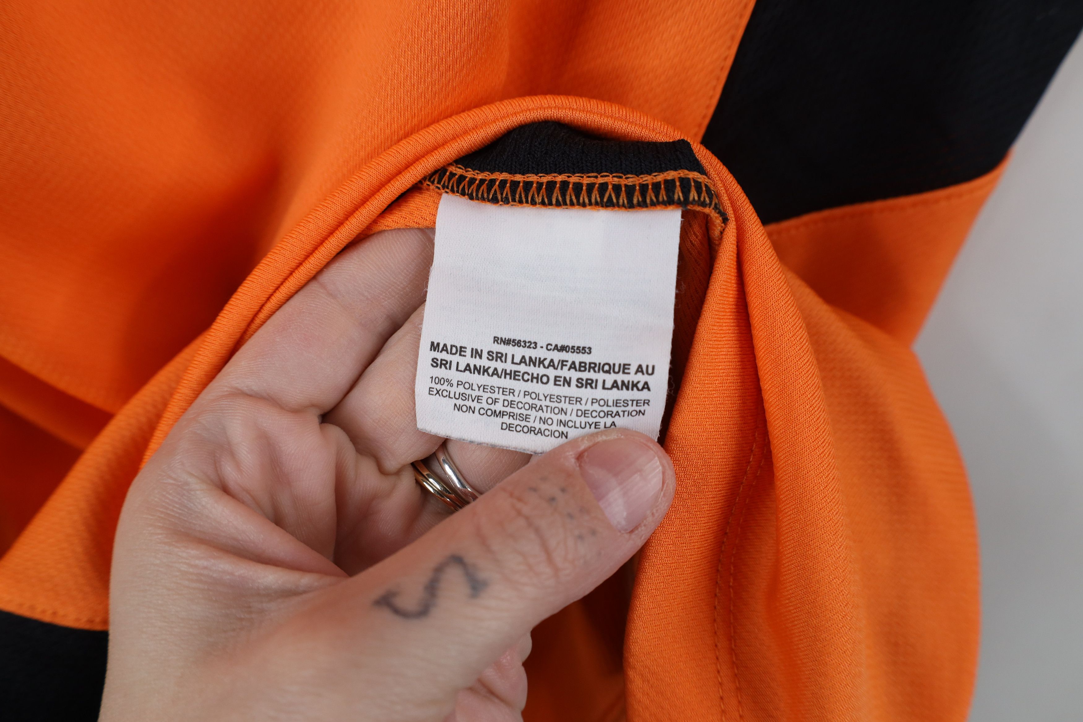 Nike × Vintage Vintage Nike Total 90 Scott Mini Swoosh Soccer Jersey Orange Size US S / EU 44-46 / 1 - 10 Thumbnail