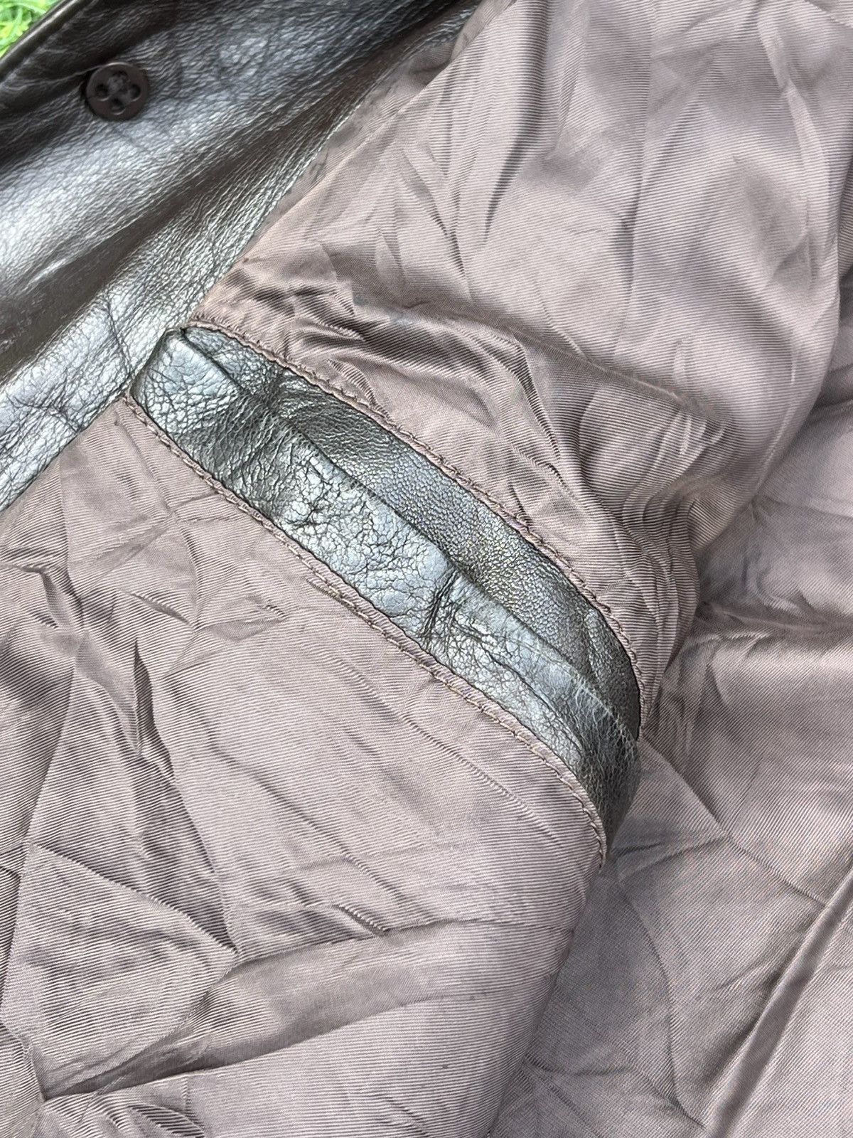 Lanvin Vintage Lanvin Sports Italian Leather Car Coat - Large Size US L / EU 52-54 / 3 - 19 Thumbnail