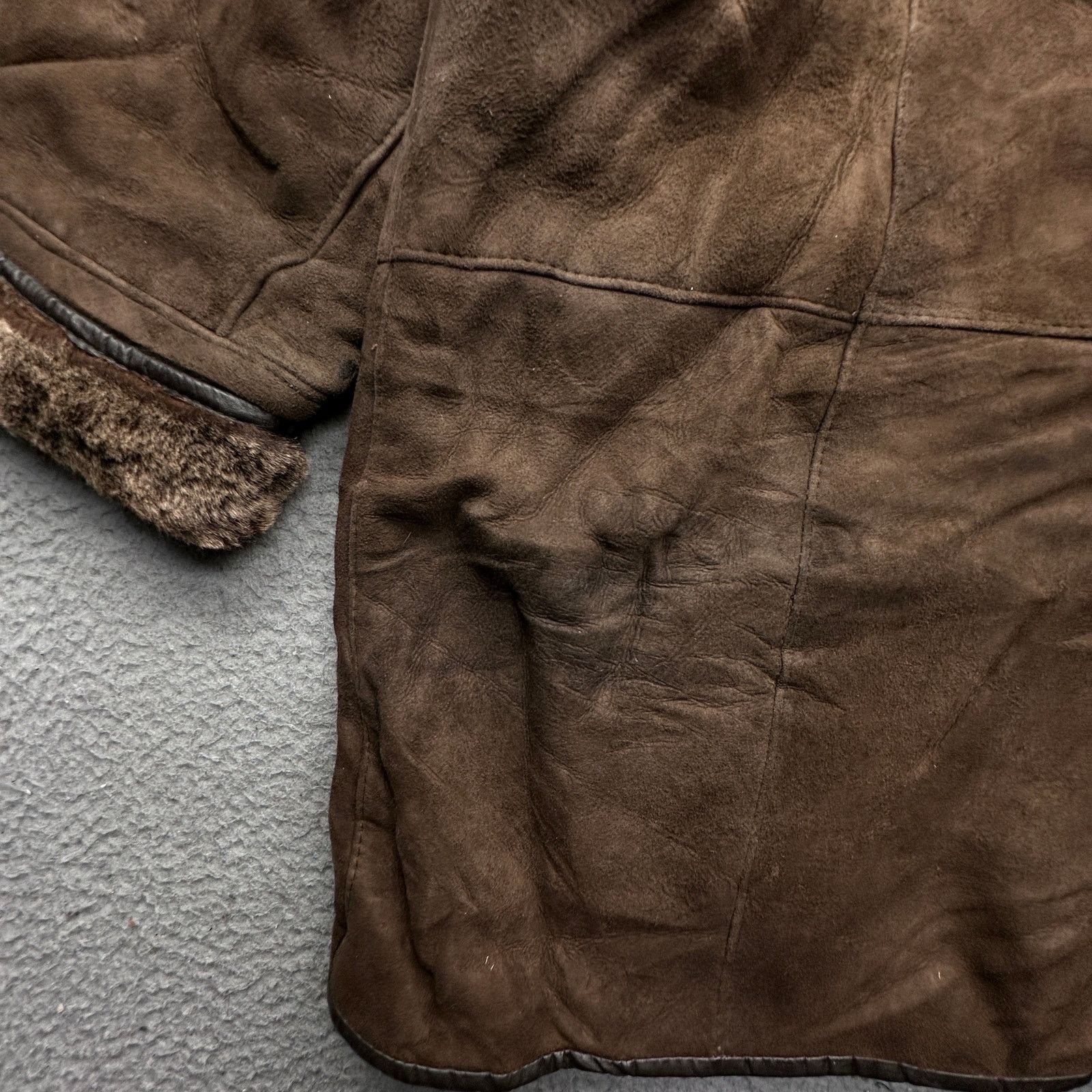 Other Vintage Harlin Shearling Sheepskin Leather Jacket Mens XL Size US XL / EU 56 / 4 - 7 Thumbnail