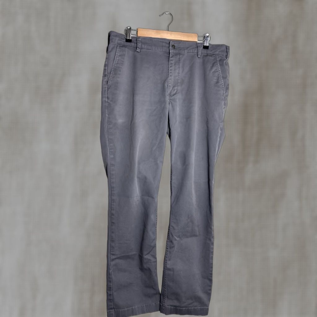 Duluth Trading Company Duluth Trading Co. 40 Grit Slim Fit Cargo Pants Mens Size 36x32 Gray Flat Front Zipper Button Workwear Casual Travel Boots Size US 36 / EU 52 - 1 Thumbnail