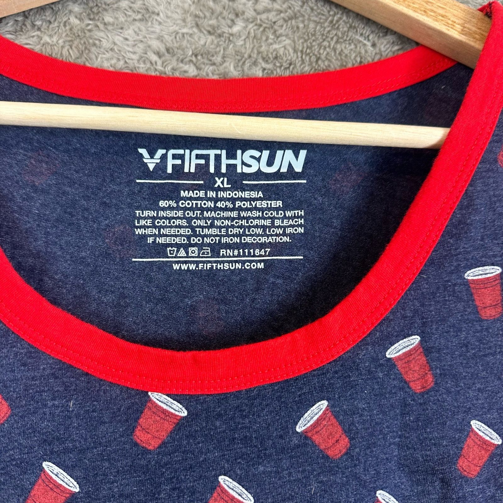 Other Mens Tank Top Solo Cup Party Beer Pong Flip Cup Beirut XL Size US XL / EU 56 / 4 - 2 Thumbnail
