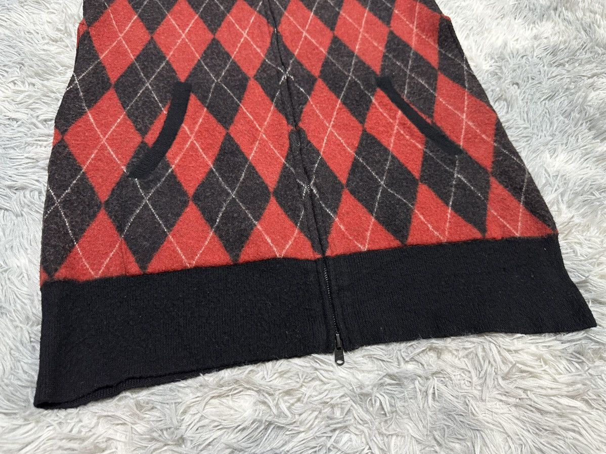 Number (N)ine 🔥Ss05 Archived Number (N)ine Argyle Sleeveless Long Hoodie Size US L / EU 52-54 / 3 - 4 Thumbnail