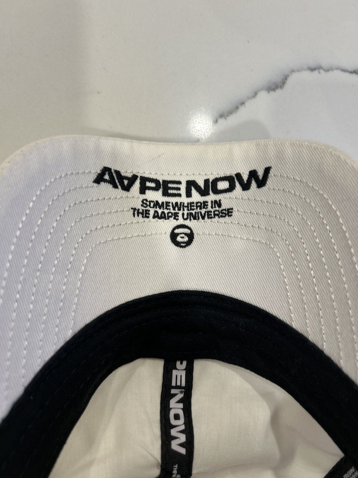 Bape Bape A ape white hat Size ONE SIZE - 2 Thumbnail