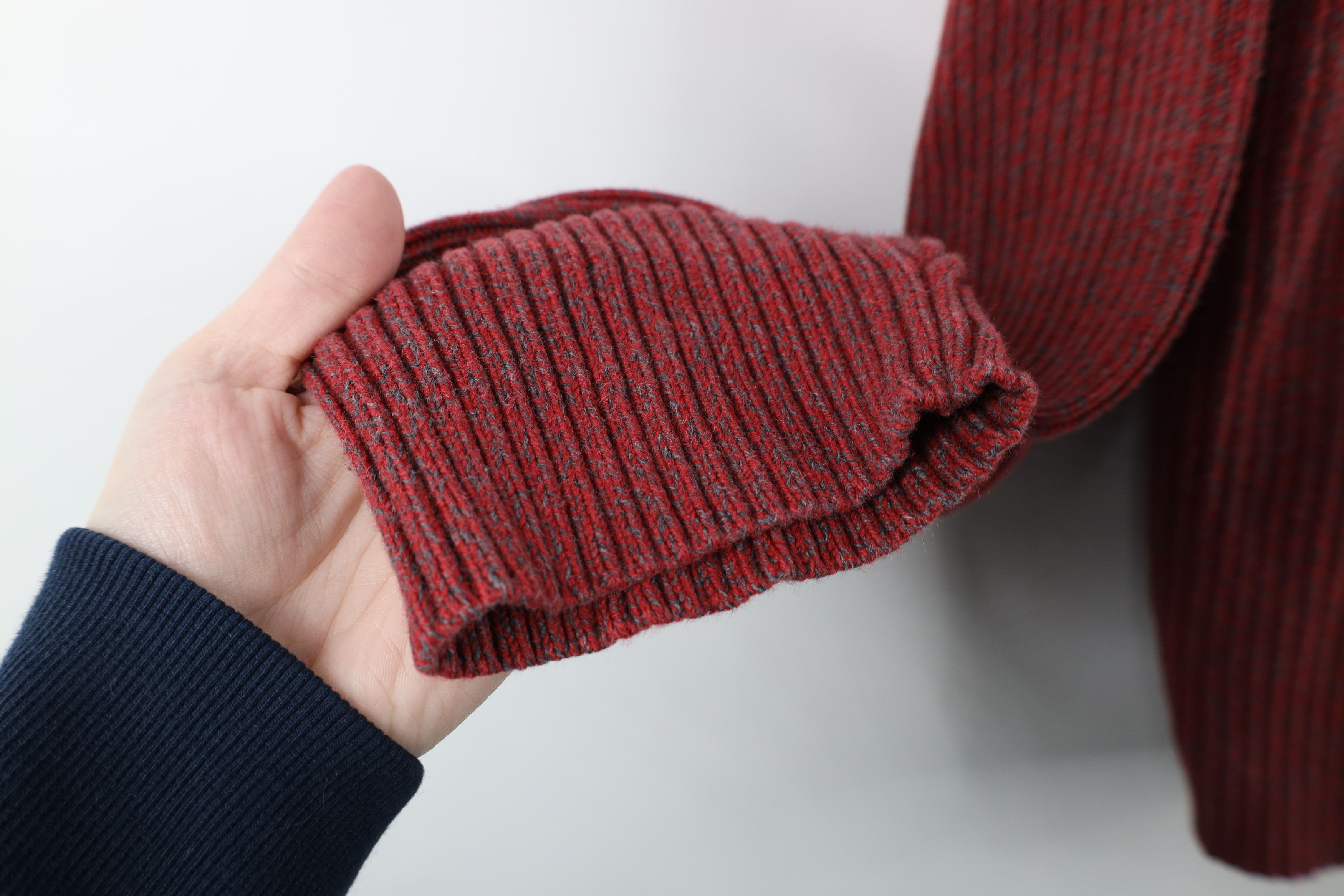 Nautica × Vintage Vintage 90s Nautica Chunky Ribbed Knit Crewneck Sweater Size US L / EU 52-54 / 3 - 6 Thumbnail