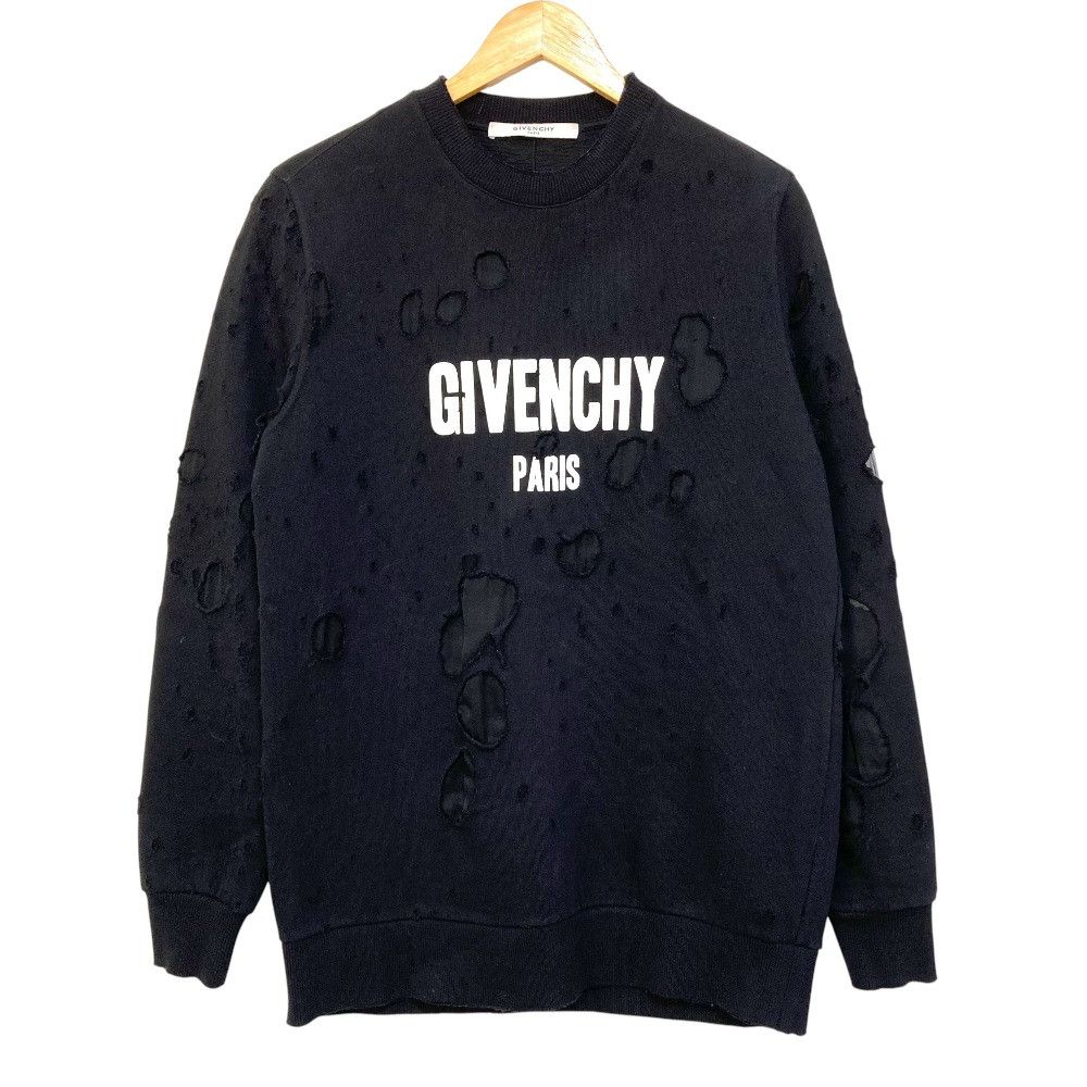 Givenchy Givenchy Givenchy Destroy Logo Print Sweatshirt Textile Sweatshirts & Hoodies 16P 7705 485 DUTY FREE for USA Size ONE SIZE - 1 Thumbnail