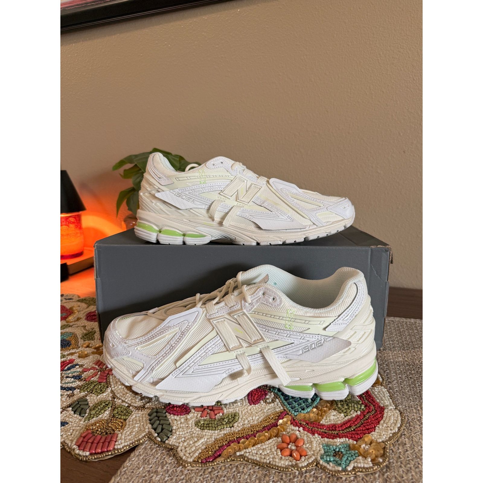 New Balance 1906A White Neon Green Protection Pack Sea Salt