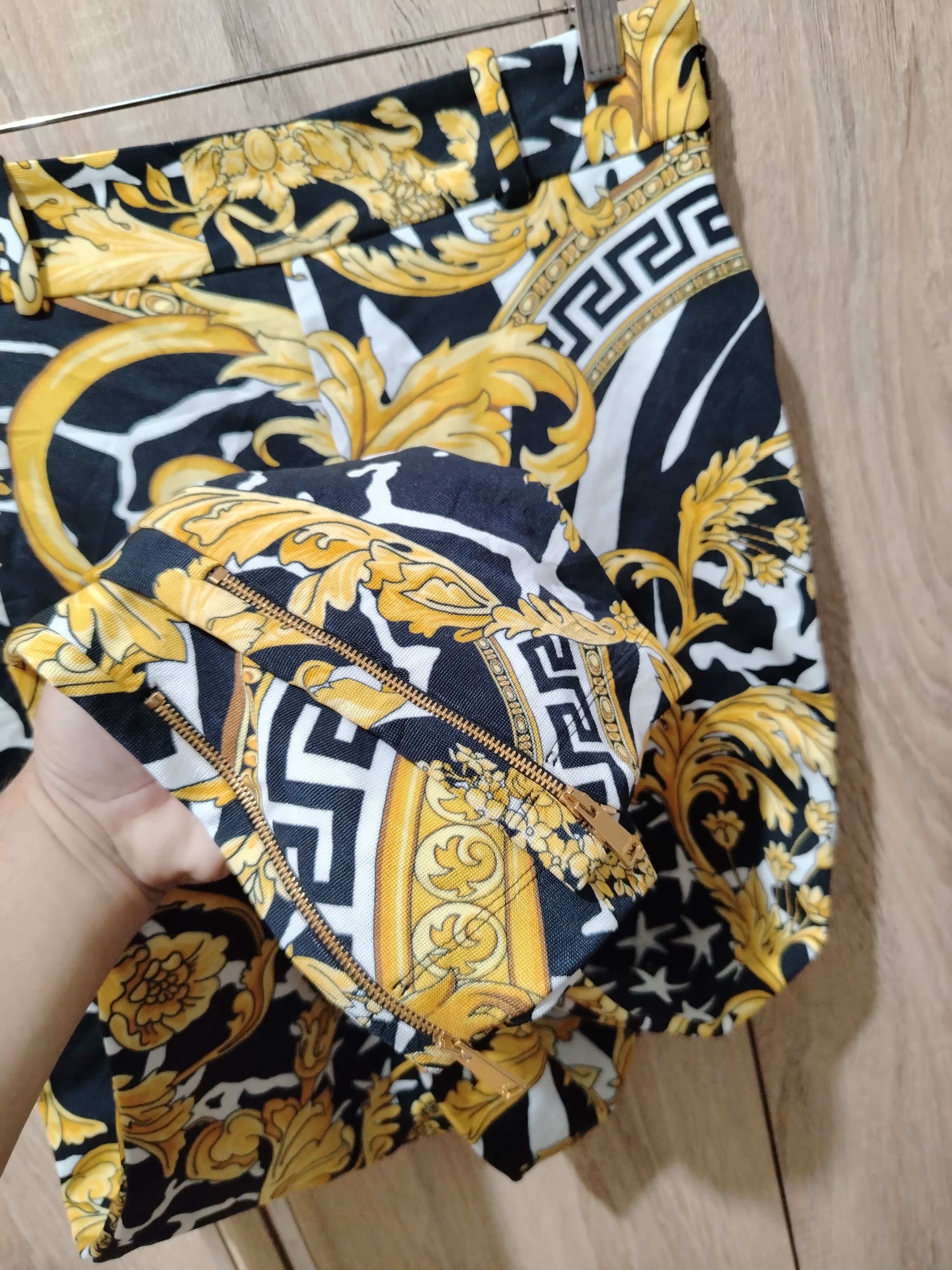 Versace VERSACE printed legging ankle zip Size 29" - 10 Thumbnail