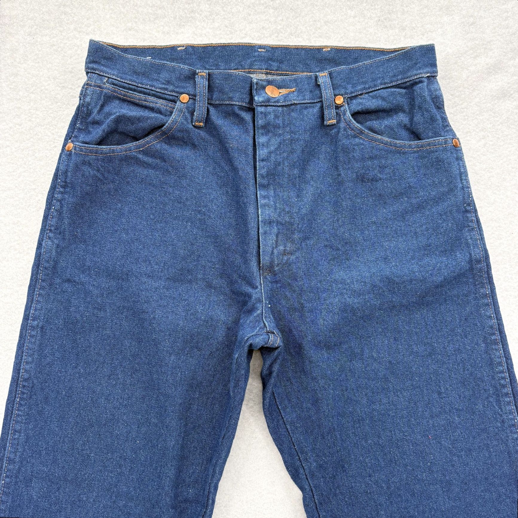 Wrangler Wrangler Jeans Mens 32x32 Blue Cowboy Cut Regular Fit Straight Denim Western Jeans Size US 32 / EU 48 - 2 Thumbnail