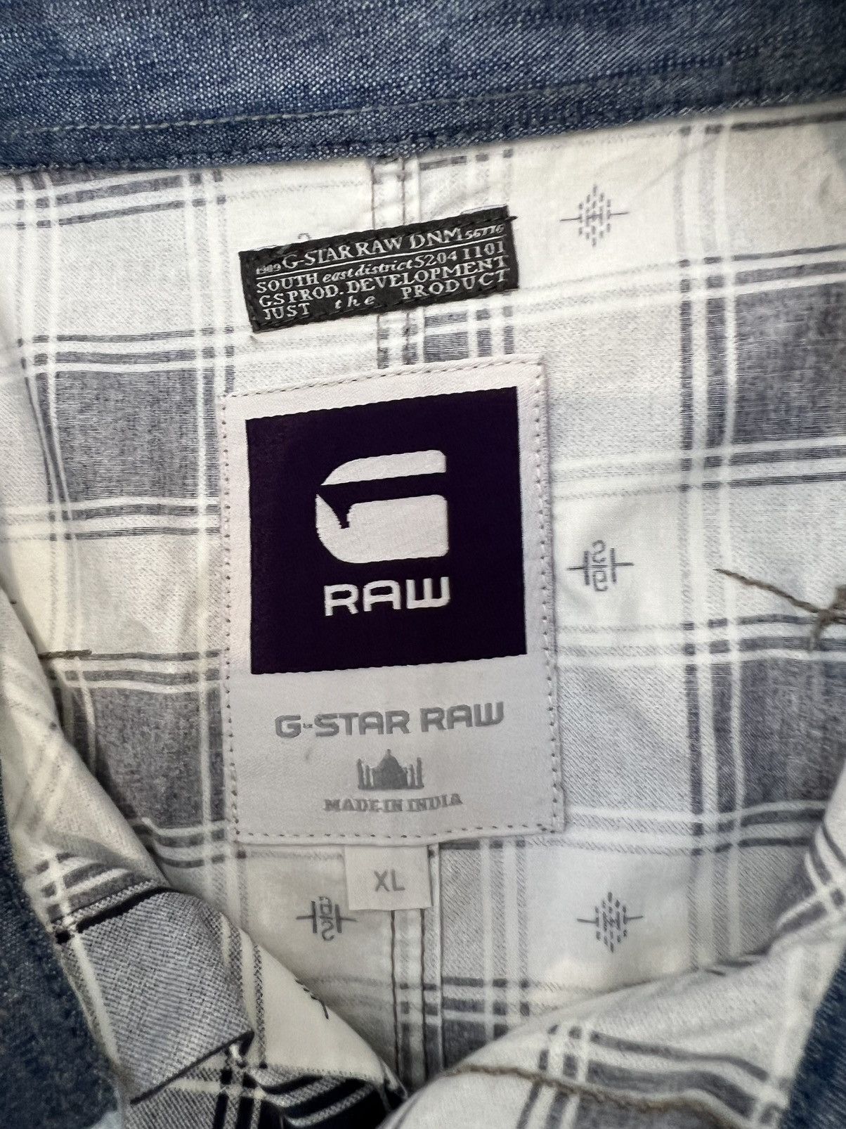 G-Star G star raw checkerboard longsleeve button up pattern Size US M / EU 48-50 / 2 - 4 Thumbnail