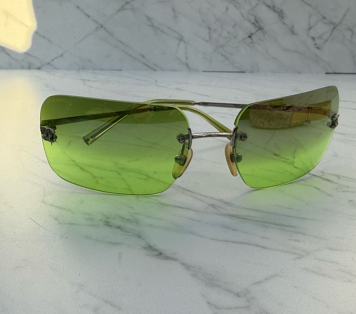 Chanel Chanel vintage sunglasses 4017 Green rare lens Size ONE SIZE - 16 Thumbnail
