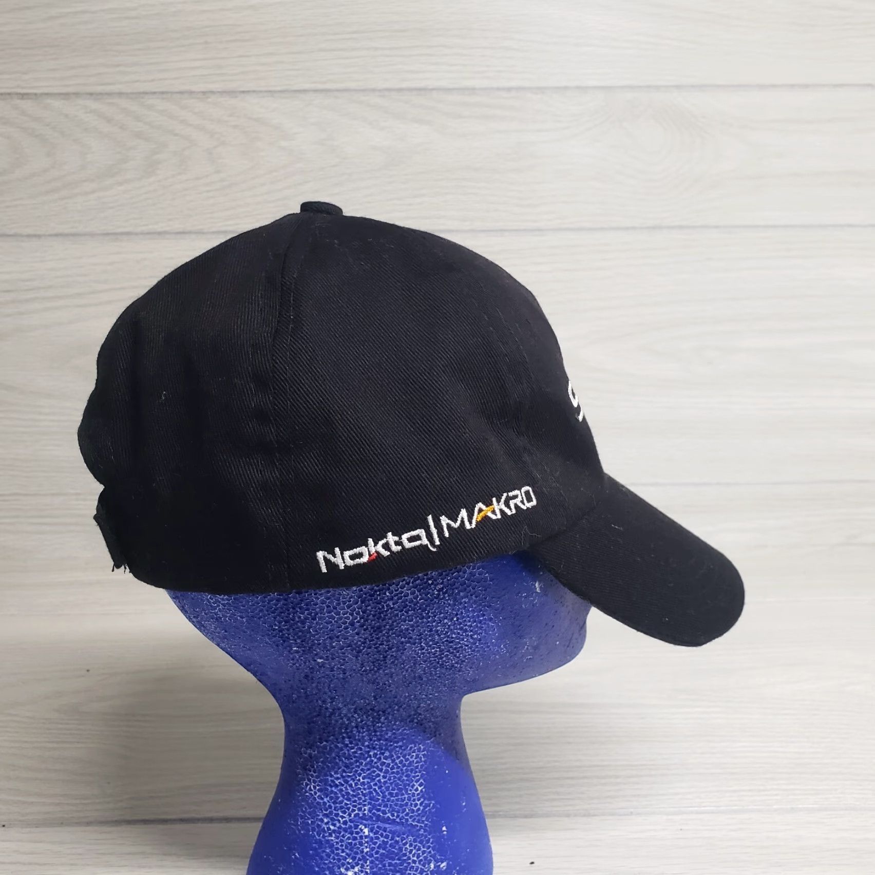 Vintage Unbranded Simplex Black Adjustable Cap Hat Men One Size Black Adjustable Hat Cap Size ONE SIZE - 2 Thumbnail