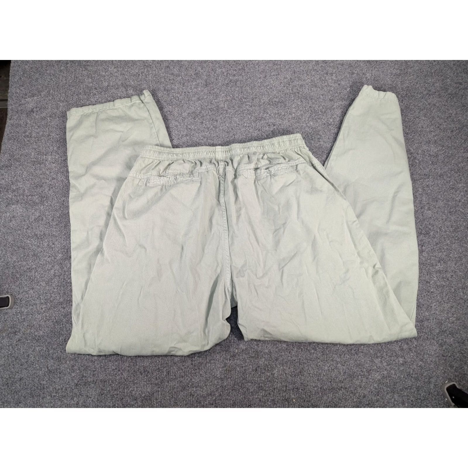 Vintage VINTAGE Crazy Shirts Pants Jogger USA Green XL Mens Cotton Distressed Solid Slim Tapered Inseam 32 High Rise Front Flat Front Casual Travel Product? Size US XL / EU 56 / 4 - 4 Thumbnail