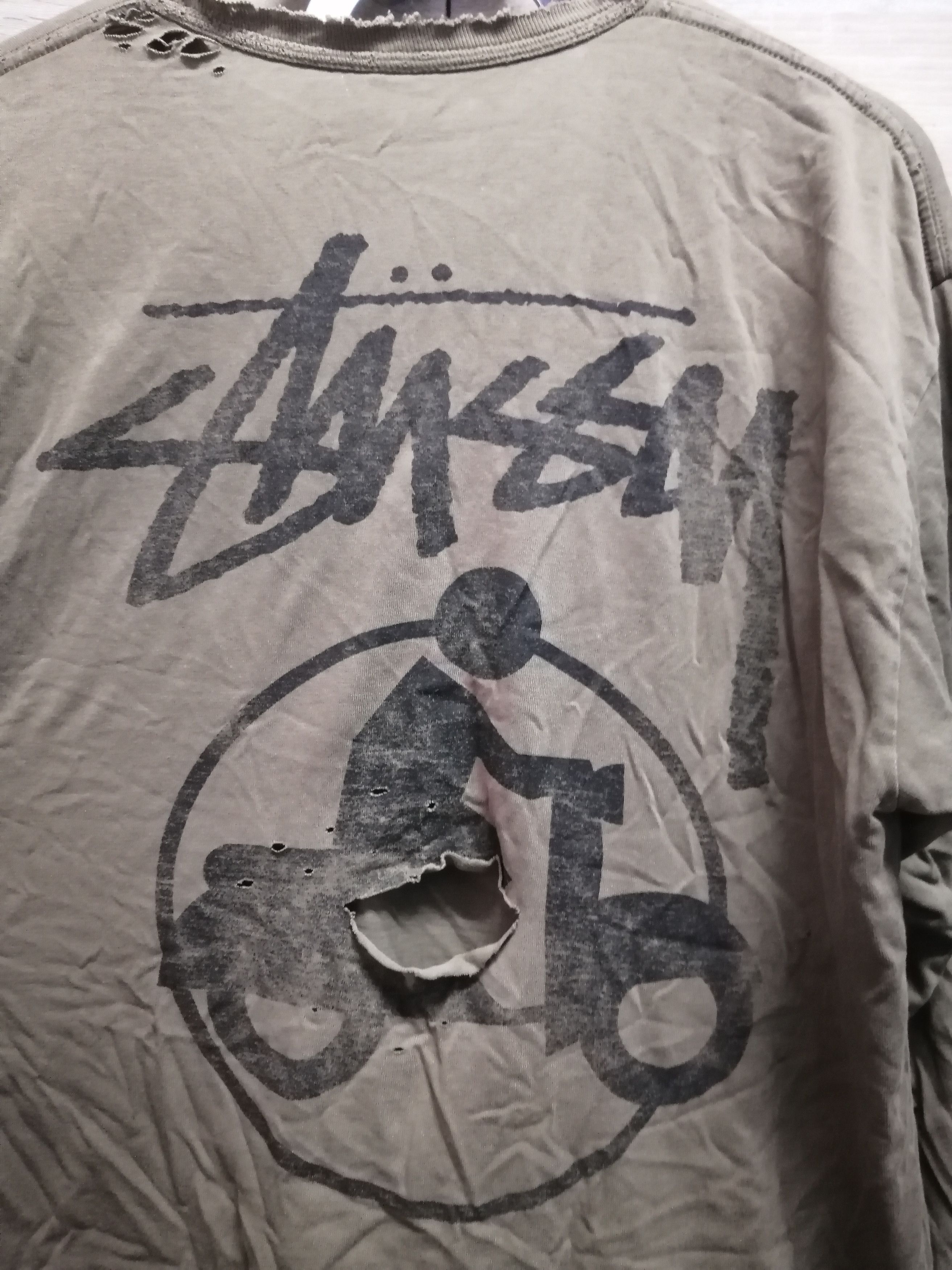 Stussy Thrashed Sun Faded Stussy Shirt Distressed Grunge Band Size US L / EU 52-54 / 3 - 3 Thumbnail