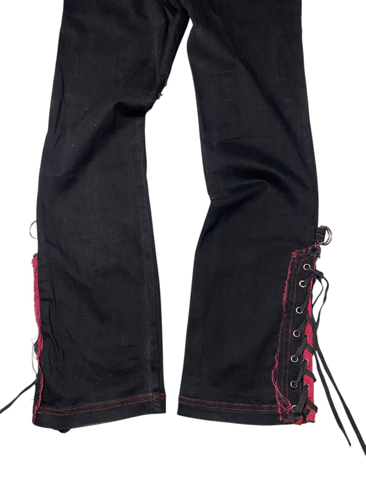 Hysteric Glamour 2000's Gothic Lolita Punk Bondage Laced Up Pants Size US 26 / EU 42 - 10 Thumbnail