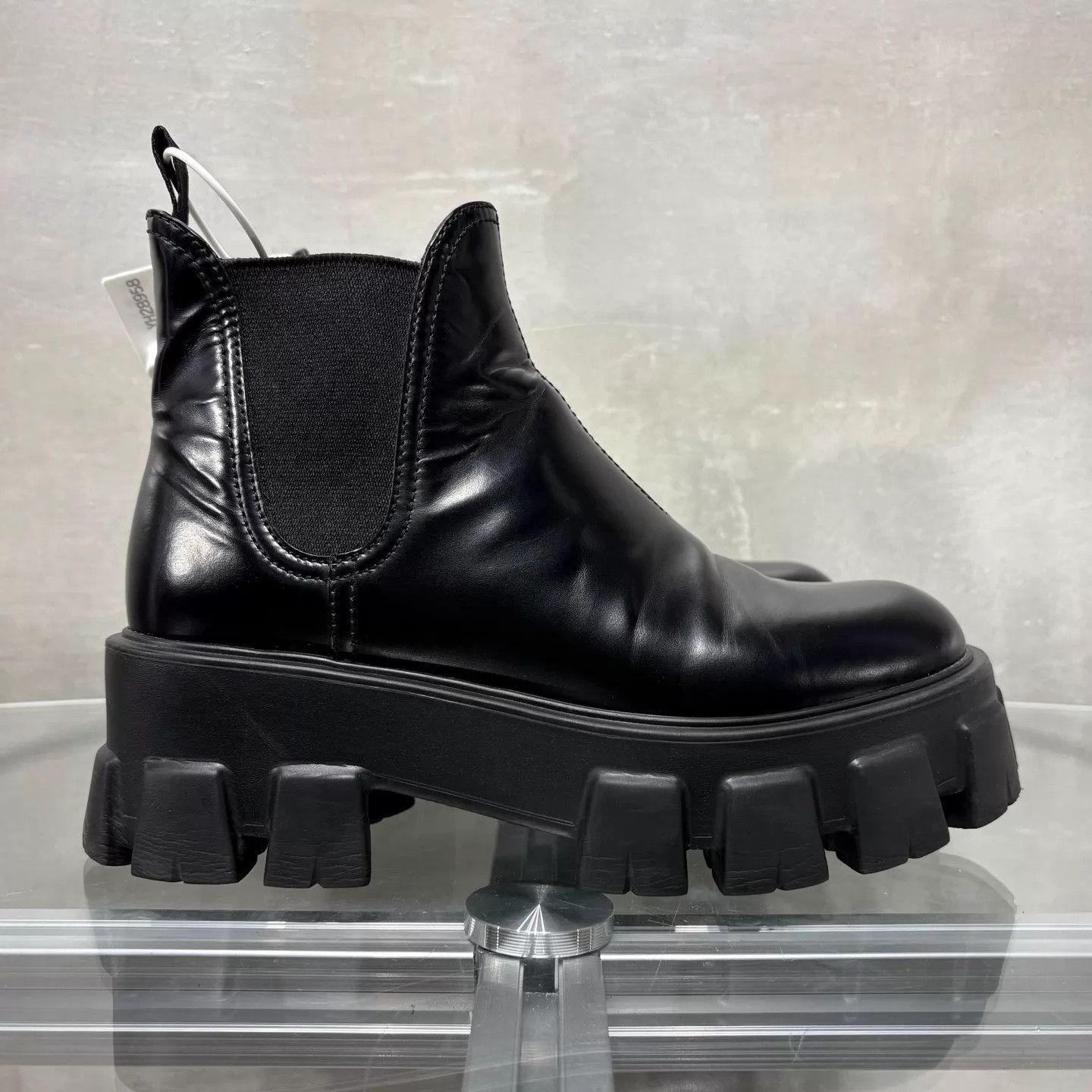 Prada PRADA Women's Black Chelsea Boots Size 37 Size US 6.5 / IT 36.5 - 4 Thumbnail