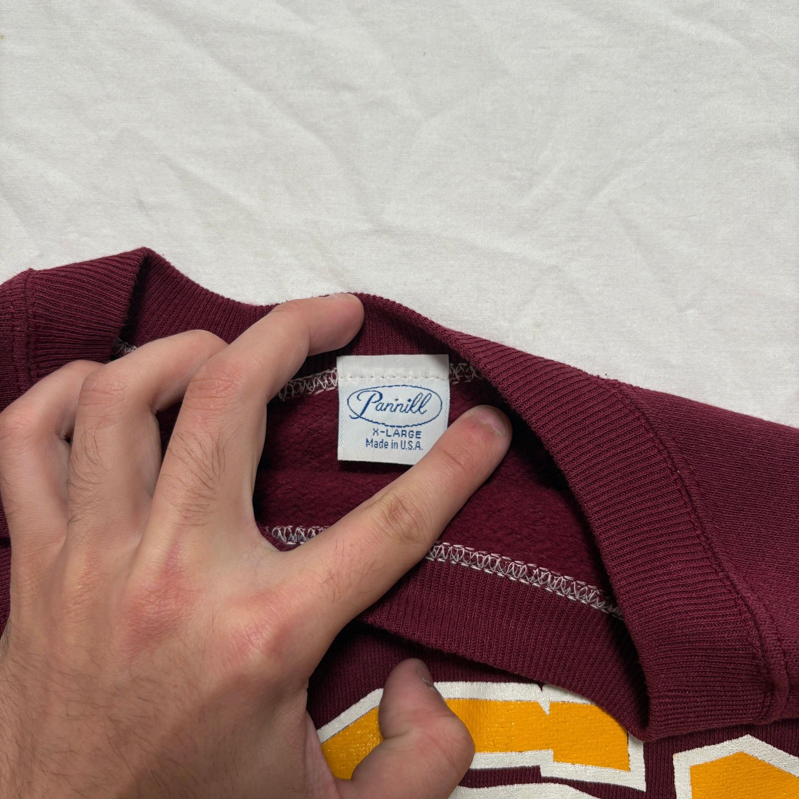 Hanes VTG 80s USC College Sweatshirt Red Mens XL Size US XL / EU 56 / 4 - 2 Thumbnail