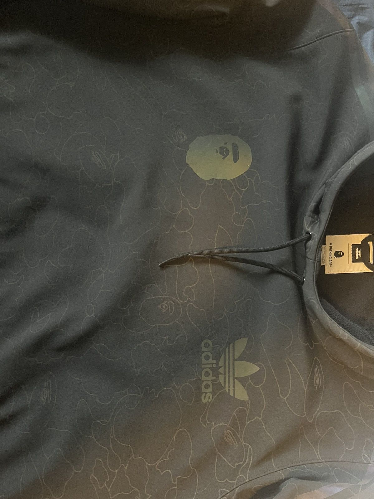 Adidas × Bape Bape X Adidas Tech Hoodie Size US XL / EU 56 / 4 - 5 Thumbnail