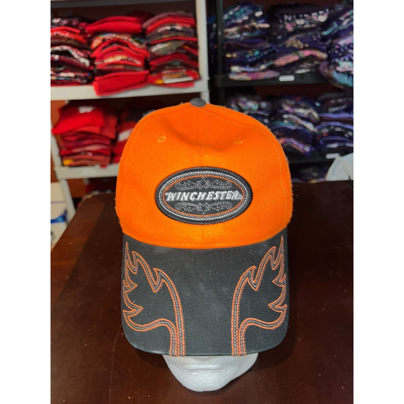 Winchester Winchester Hunting Hat Cap Orange Camo Hunt Gear Baseball OS Size ONE SIZE - 2 Thumbnail