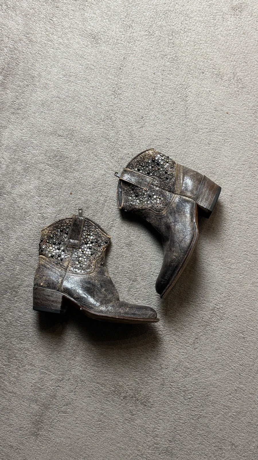 Sendra Vintage Sendra Western Cowboy Leather Boots y2k miu miu Size US 7 / IT 37 - 1 Thumbnail