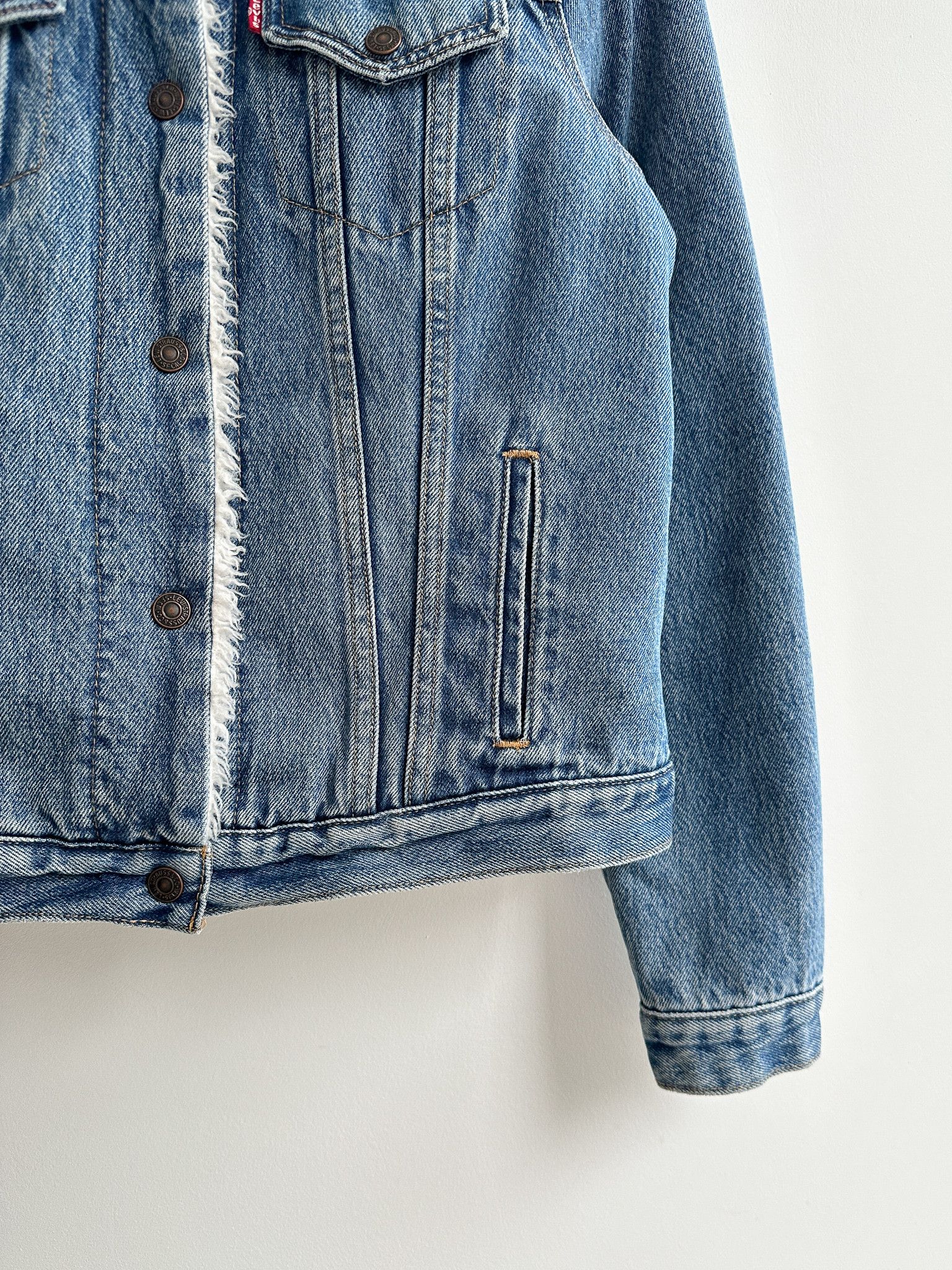 Levi's Vintage Levi's Denim Sherpa Jacket Size M / US 6-8 / IT 42-44 - 7 Thumbnail