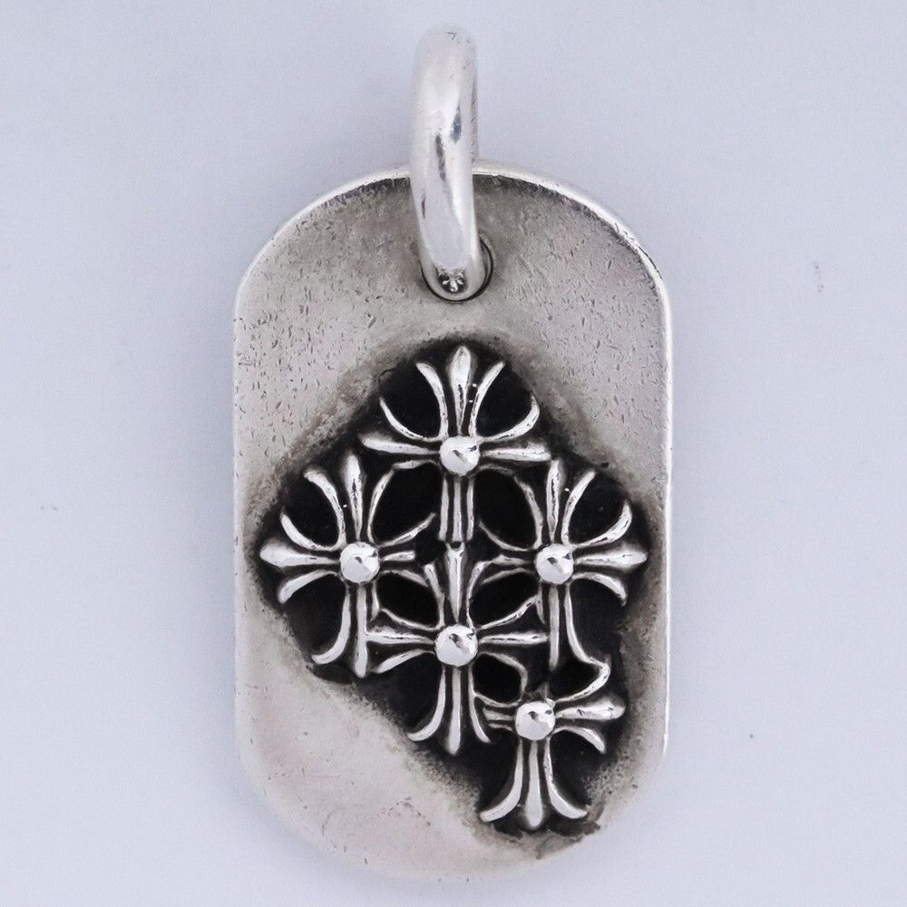 Chrome Hearts Old Chrome Hearts Cemetery raised Dog Tag necklace Size ONE SIZE - 1 Thumbnail