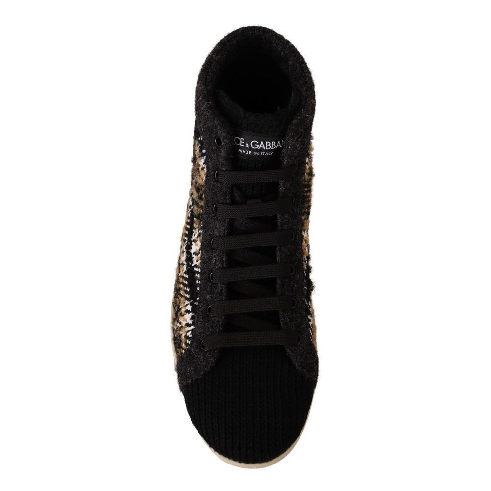 Dolce & Gabbana Dolce & Gabbana Beige High Top Fashion Sneakers Size US 11 / EU 44 - 3 Thumbnail