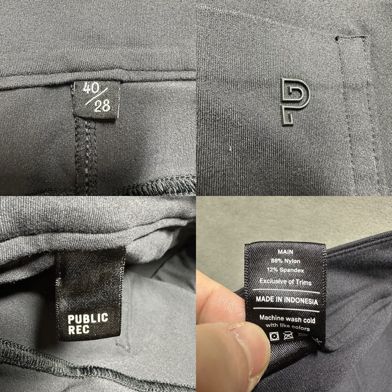 Vintage Public Rec Pants Men 40x28 Black All Day Every Day Performance Stretch Pants Size US 40 / EU 56 - 8 Thumbnail