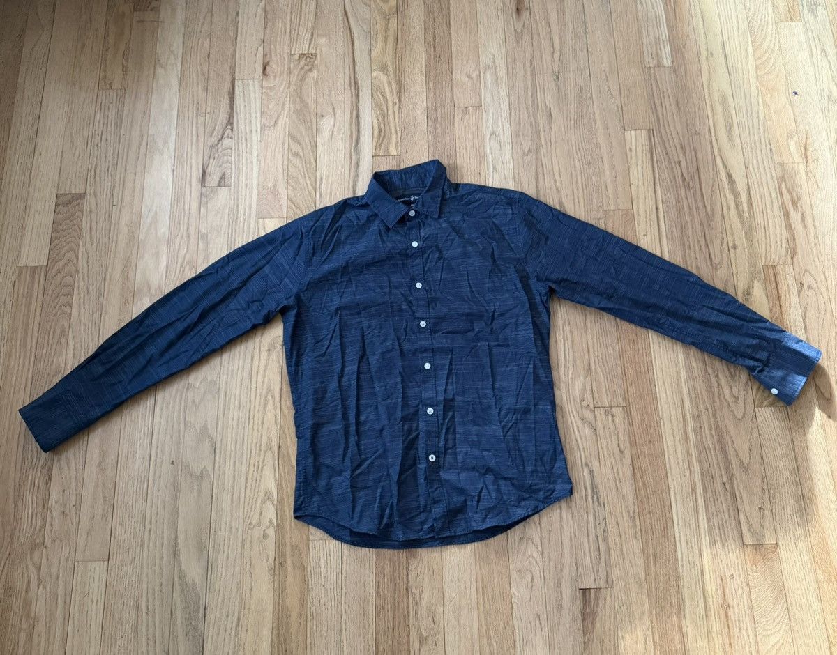 Beverly Hills Polo Club Flannel T-Shirt Navy Blue Dress Up Size US M / EU 48-50 / 2 - 1 Thumbnail