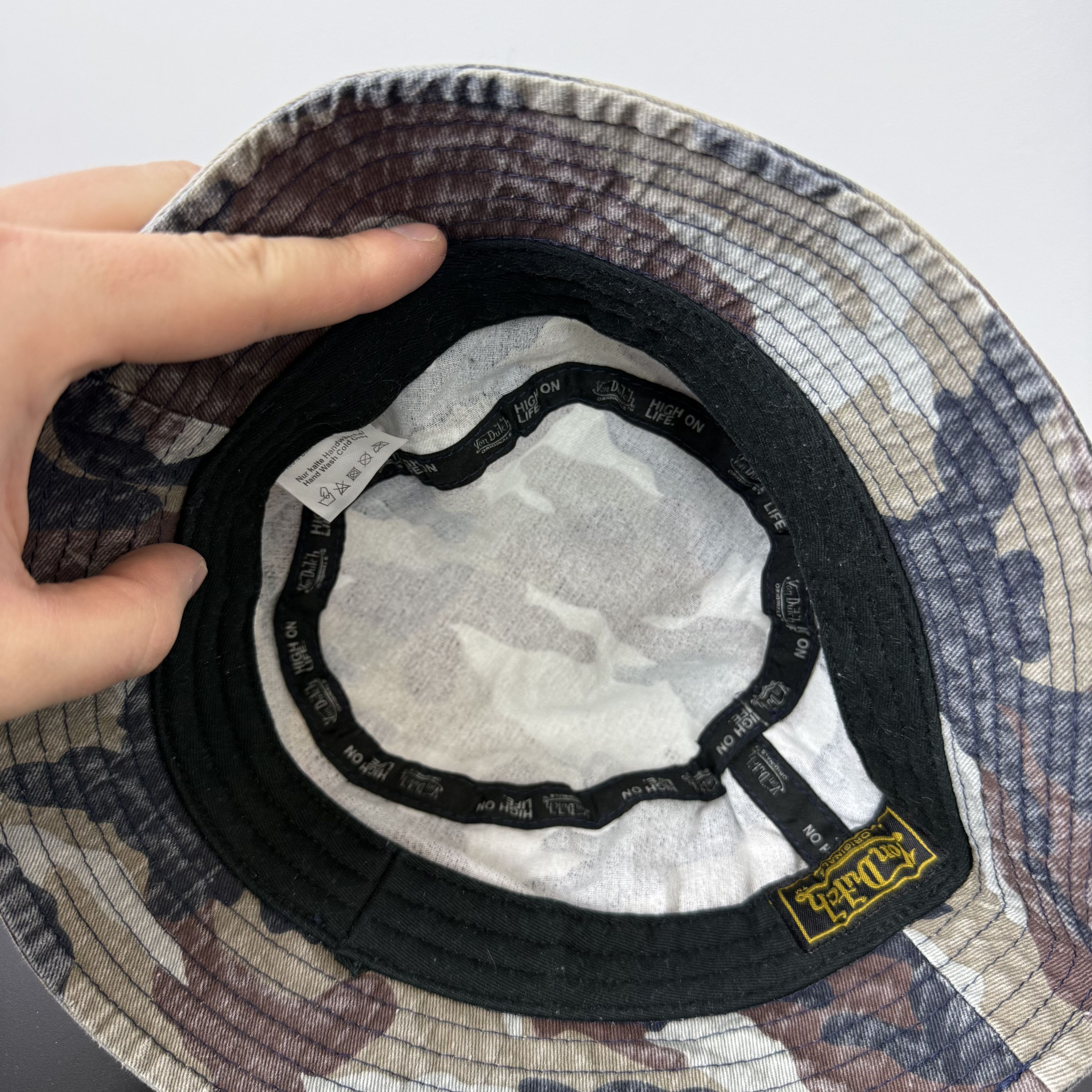Von Dutch Vintage Von Dutch 90s Camouflage Camo Bucket Hat Cap Size ONE SIZE - 10 Thumbnail