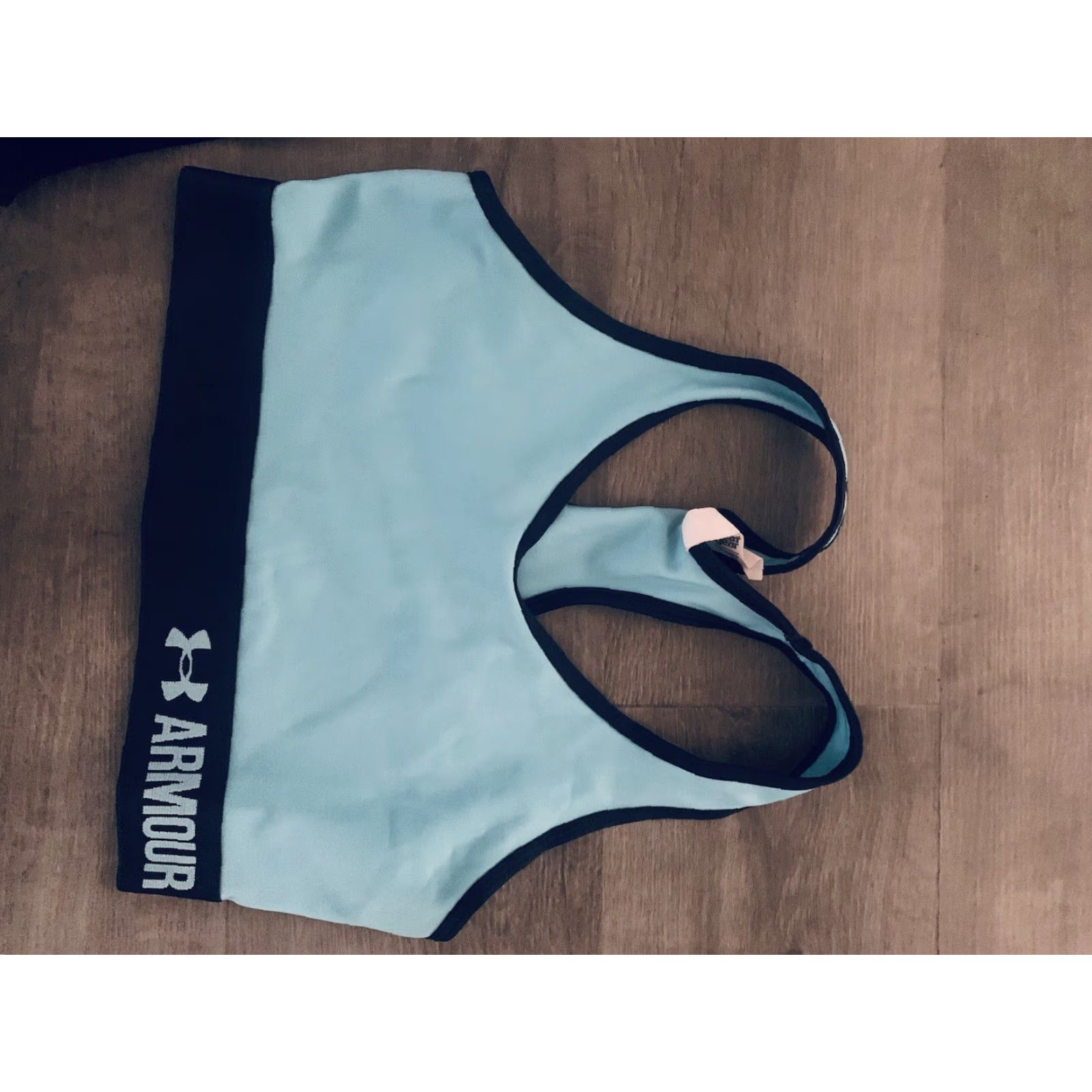 Under Armour Under Armour Sports Bra Shirt Women S Blue Heat Gear Sm/p SS Size ONE SIZE - 2 Thumbnail