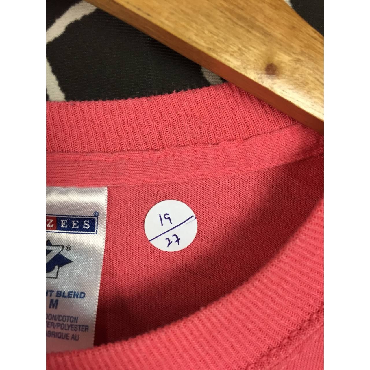 Jerzees × Vintage Vtg 50/50 Jerzees Heavyweight Blend Plain Blank Casual Tee Size US M / EU 48-50 / 2 - 16 Thumbnail