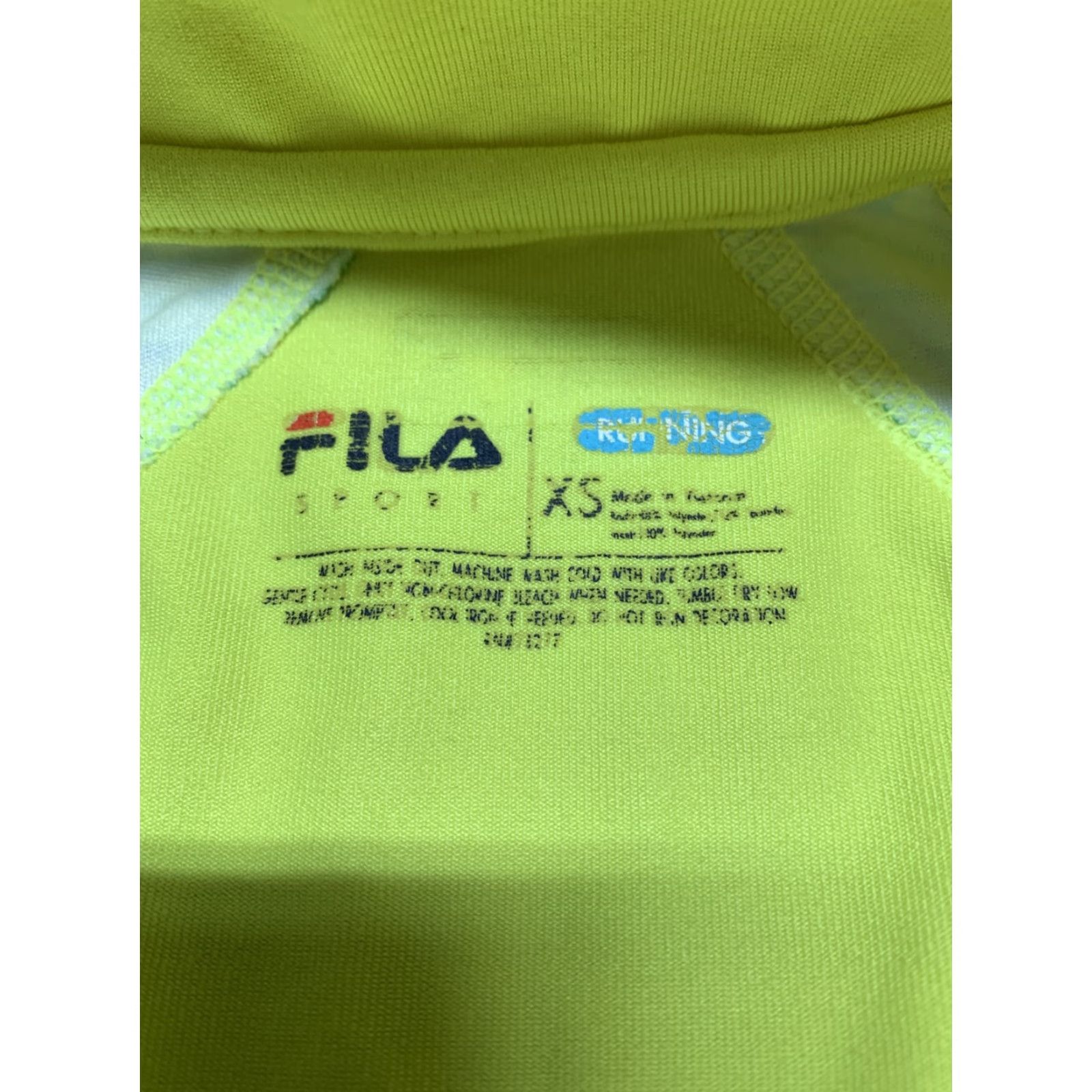 Fila FILA Sport Shirt Running Long Sleeve Yellow Size XS 1/4 Zip Thumb Holes Womens 1/4 Zip Pullover Mock Neck Activewear Size XS / US 0-2 / IT 36-38 - 3 Thumbnail
