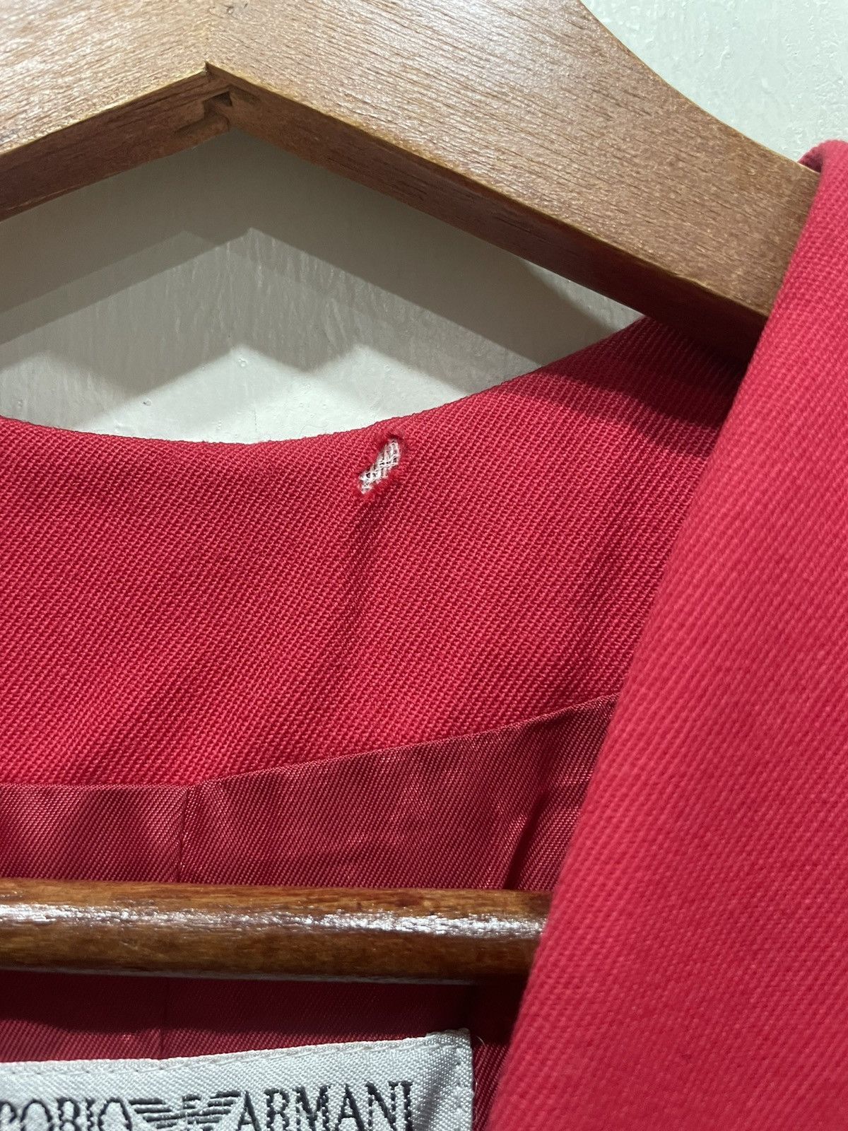 Emporio Armani Emporio Armani One button red jacket Size S / US 4 / IT 40 - 3 Thumbnail