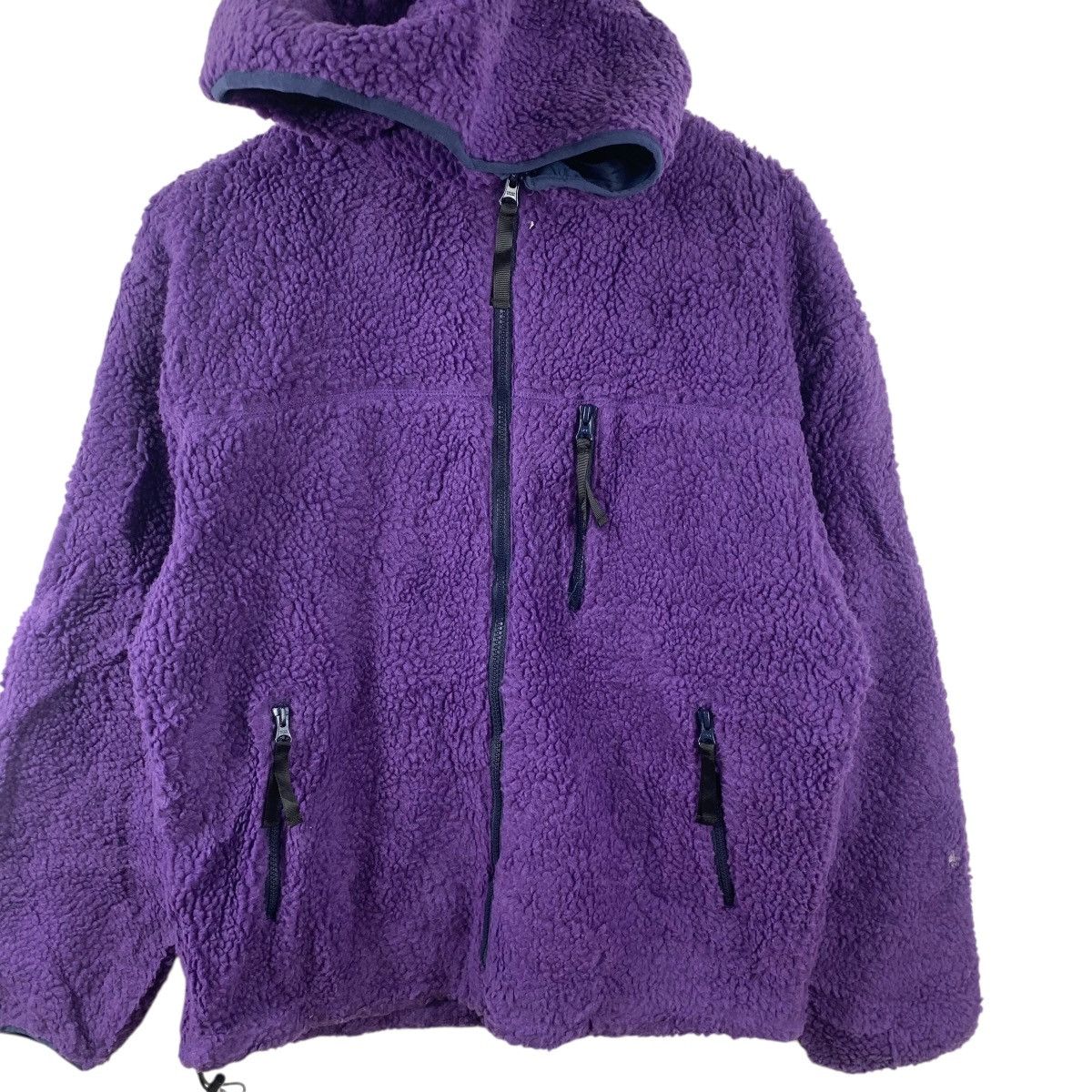 Vintage WEGO JAPAN Deep Pile Sherpa Fleece Purple Jacket Windbreaker Size US M / EU 48-50 / 2 - 4 Thumbnail