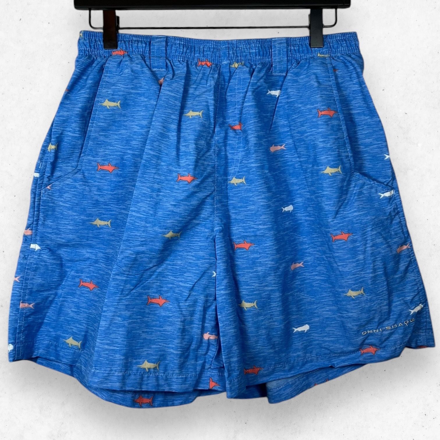 Columbia Columbia Mens M Not-Lined Pull On Swim Trunks Marlin Print Size US 29 - 1 Thumbnail