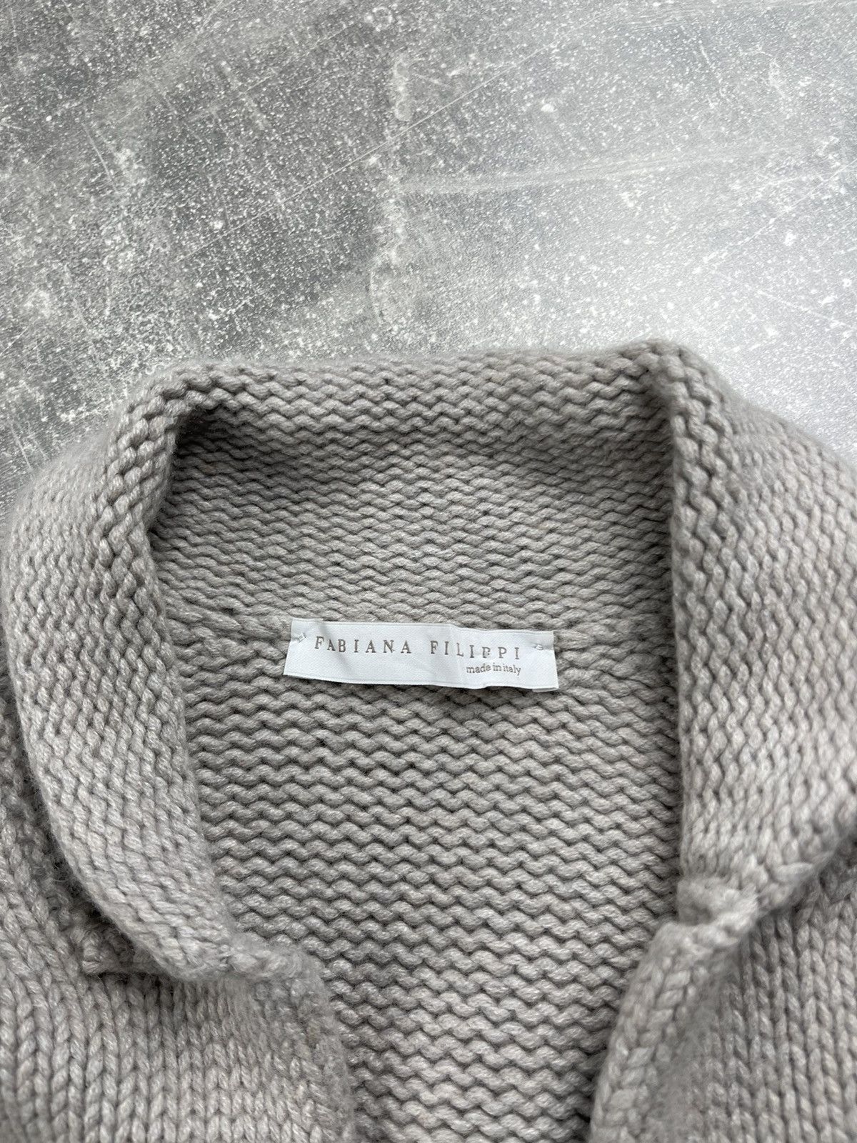 Fabiana Filippi Fabiana Filippi Knit Cardigan Wool Cashmere Blend Gray Size XL / US 12-14 / IT 48-50 - 10 Thumbnail