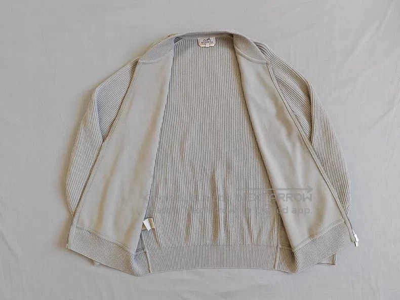 Hermes Hermes Leather jacket, suede goat leather and wool blend, Size US L / EU 52-54 / 3 - 6 Thumbnail