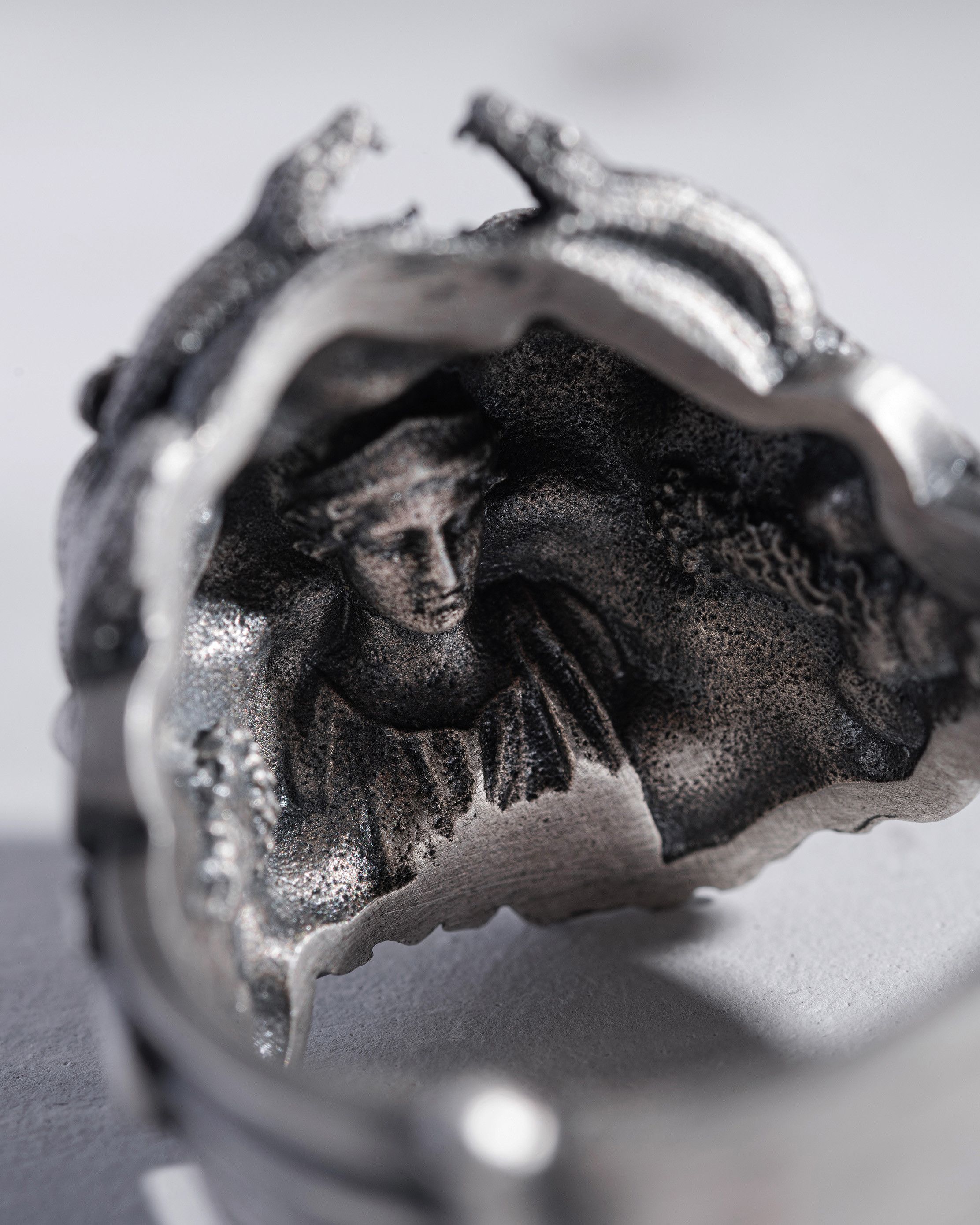 🐍 Wounded Medusa Handmade 925 Silver Ring 🐍