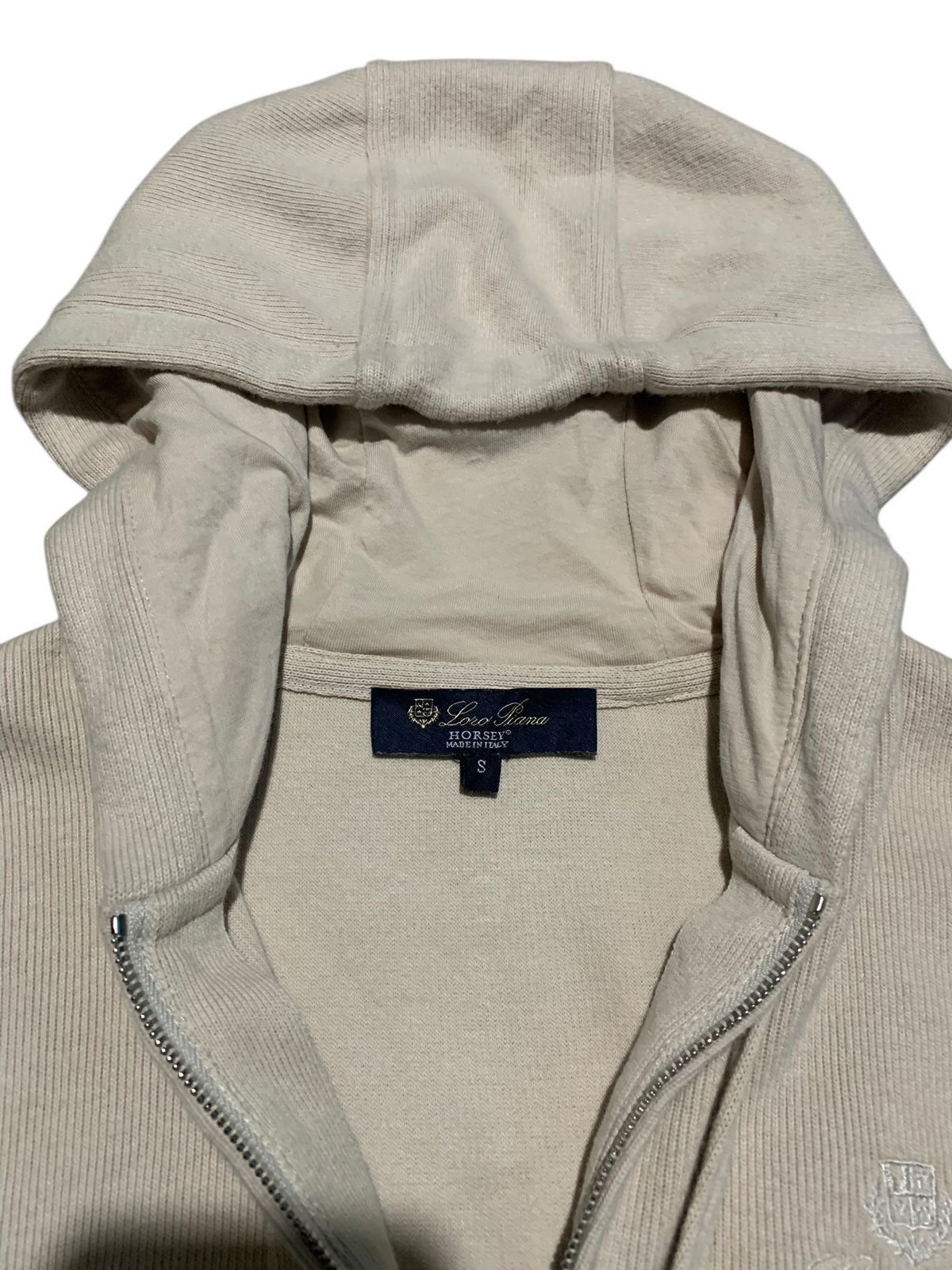 Loro Piana Loro Piana double zipper hoodie in beige Size S / US 4 / IT 40 - 9 Thumbnail