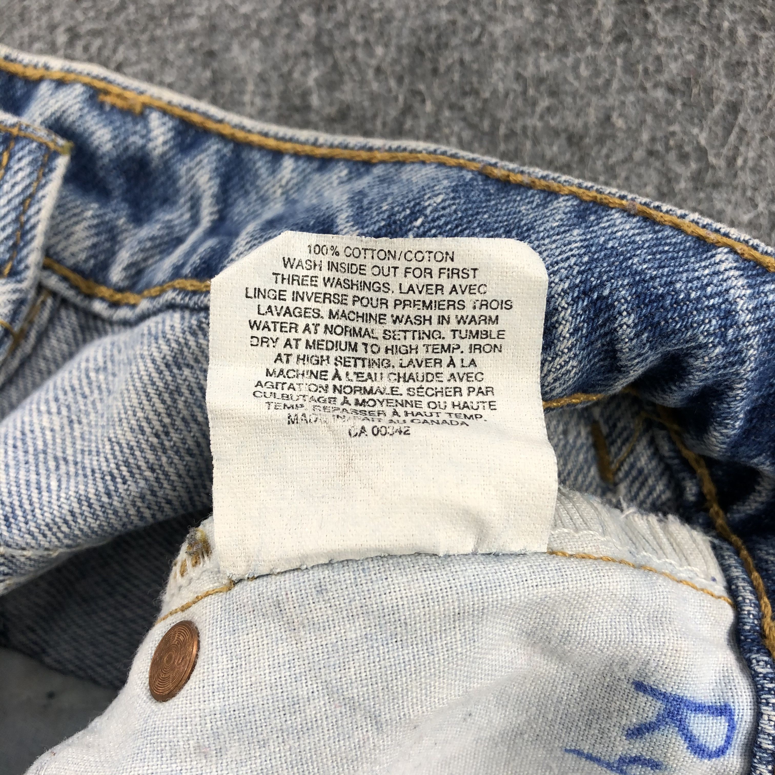 Levi's 80s Vintage Levis Jeans Stone Wash Denim 23 x 24 -J958 Size US 26 / EU 42 - 11 Thumbnail