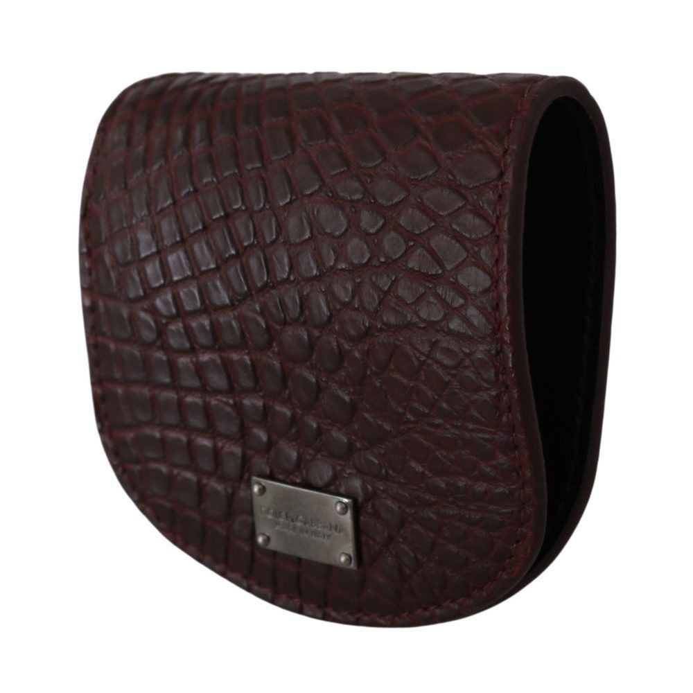 Dolce & Gabbana Dolce & Gabbana Brown Exotic Skin Pocket Condom Case Holder Size ONE SIZE - 2 Thumbnail
