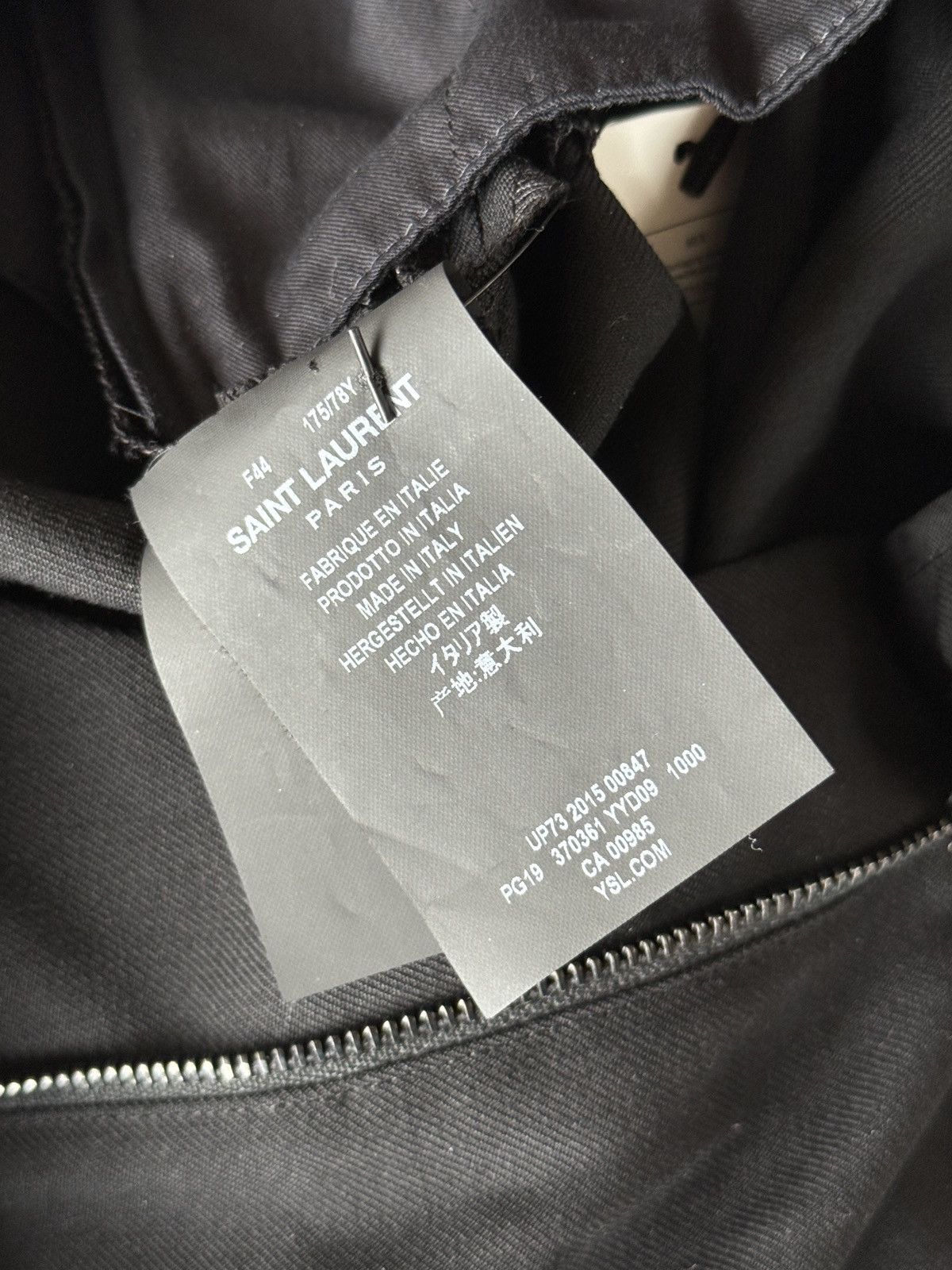 Saint Laurent Paris Saint Laurent Paris Black Wool Trousers Size 32" / US 10 / IT 46 - 4 Thumbnail